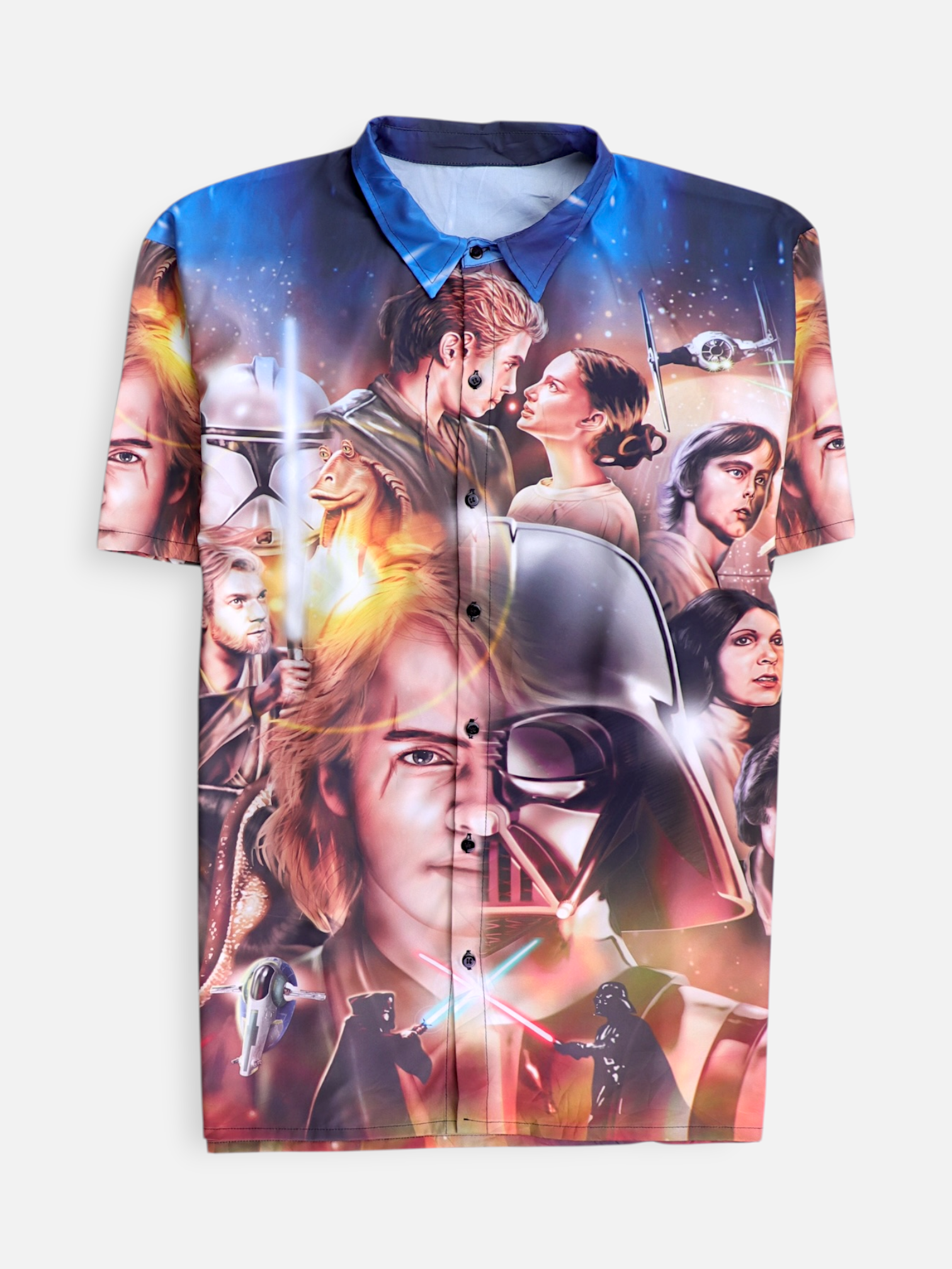 Star Wars Camisa Animado - Hombre - 3XL