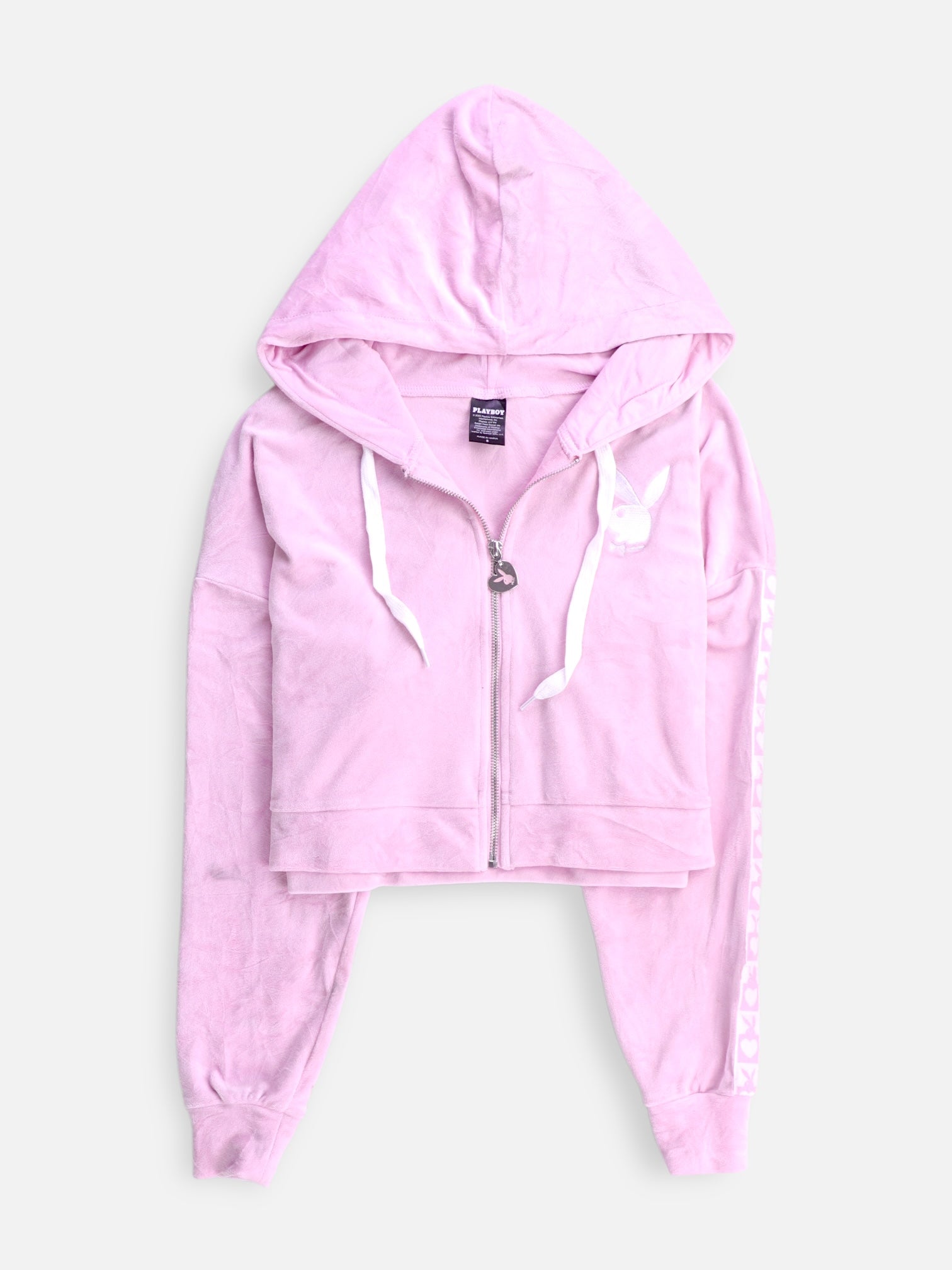 PLAYBOY  Sudadera Hoodie Crop Top - Mujer - Small
