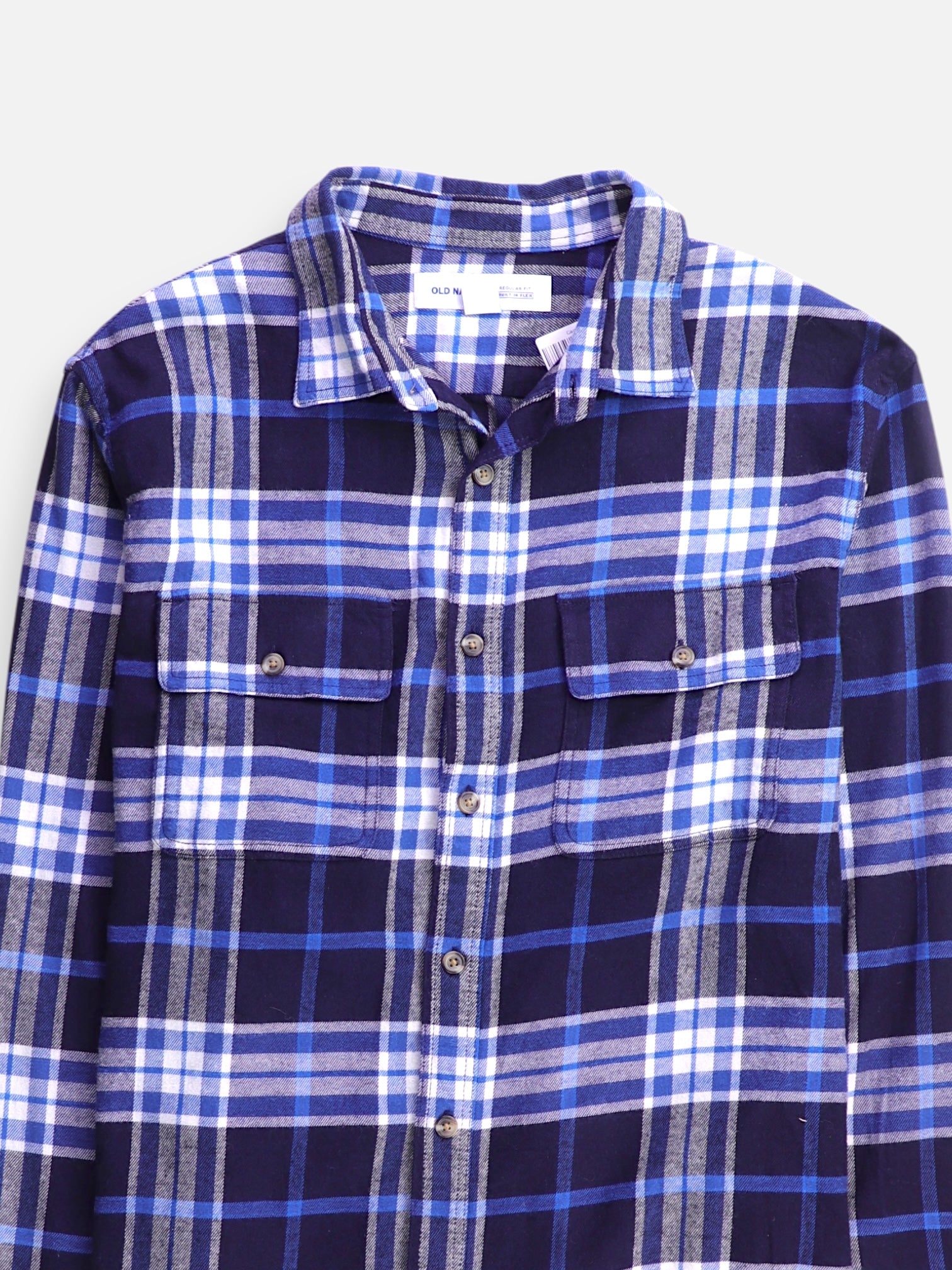 Old Navy Camisa Plaid Types - Hombre - Large
