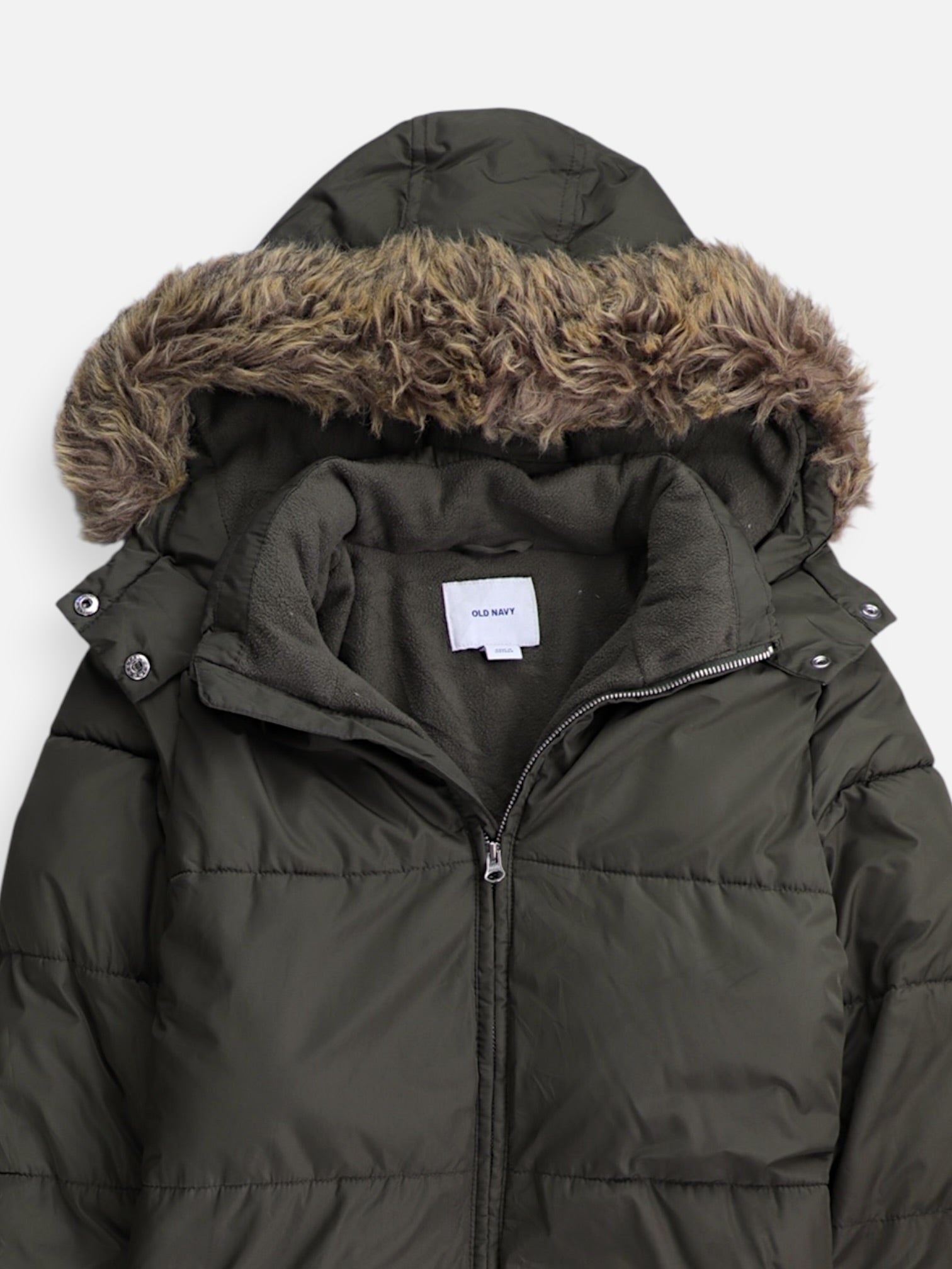 Old Navy Abrigo Impermeable Puffer - Mujer - Small