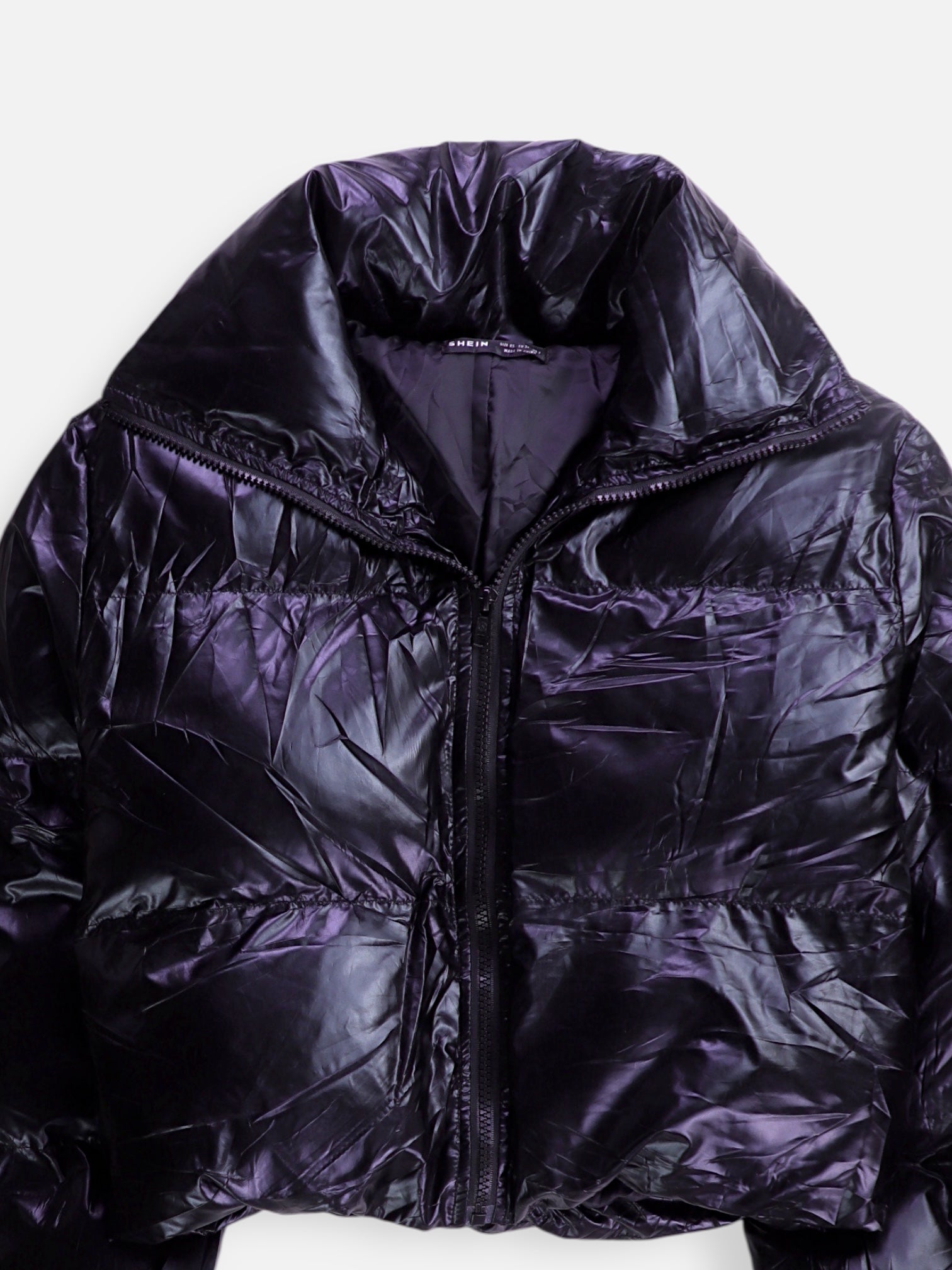 SHEIN Chaqueta Puffer Crop Top - Mujer - XS