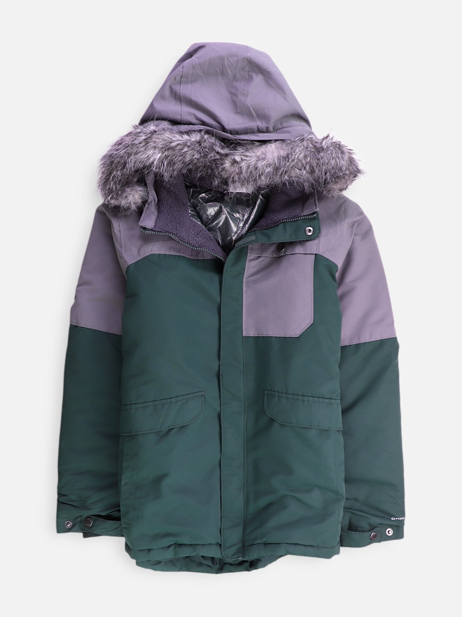 Columbia Chaqueta Impermeable Color Block - Niño - Large - 14-16Y (Años)