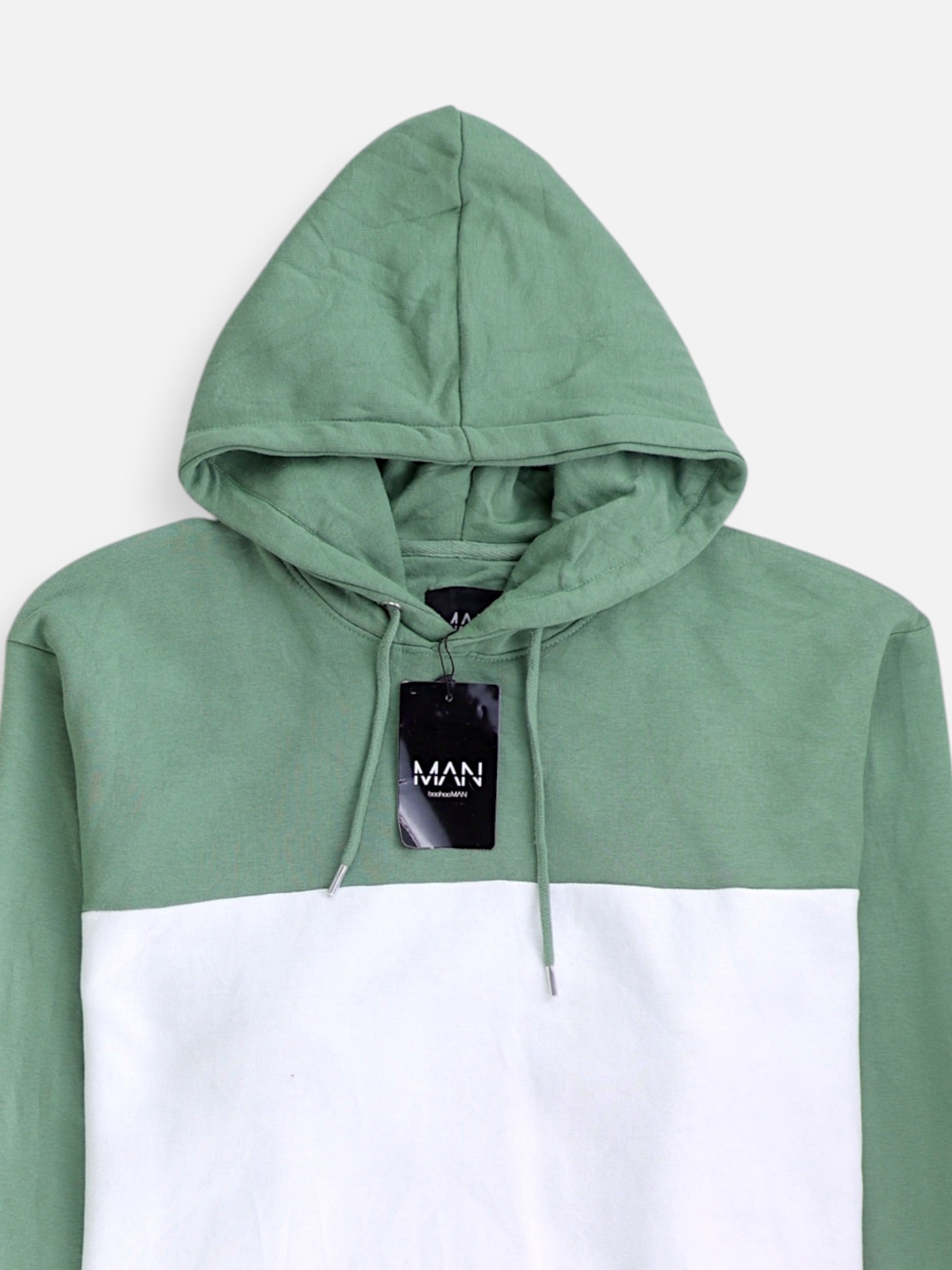 boohooman Sudadera Hoodie Color Block - Hombre - 4XL