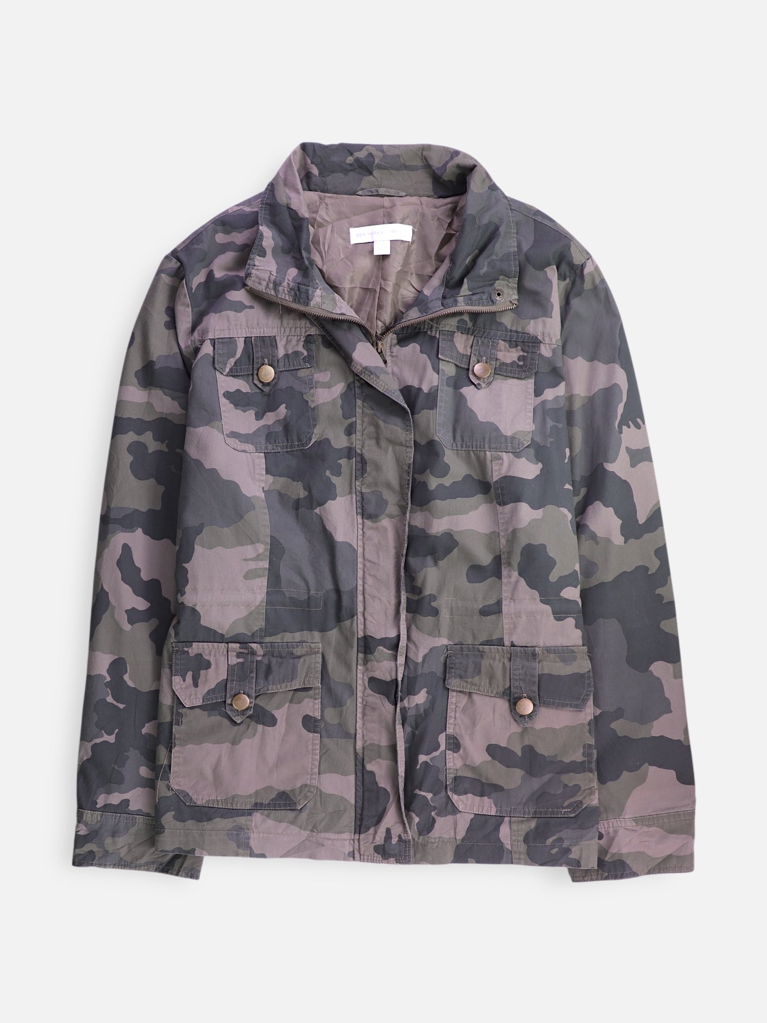 NY&C Chaqueta Cazadora Militar - Mujer - XL