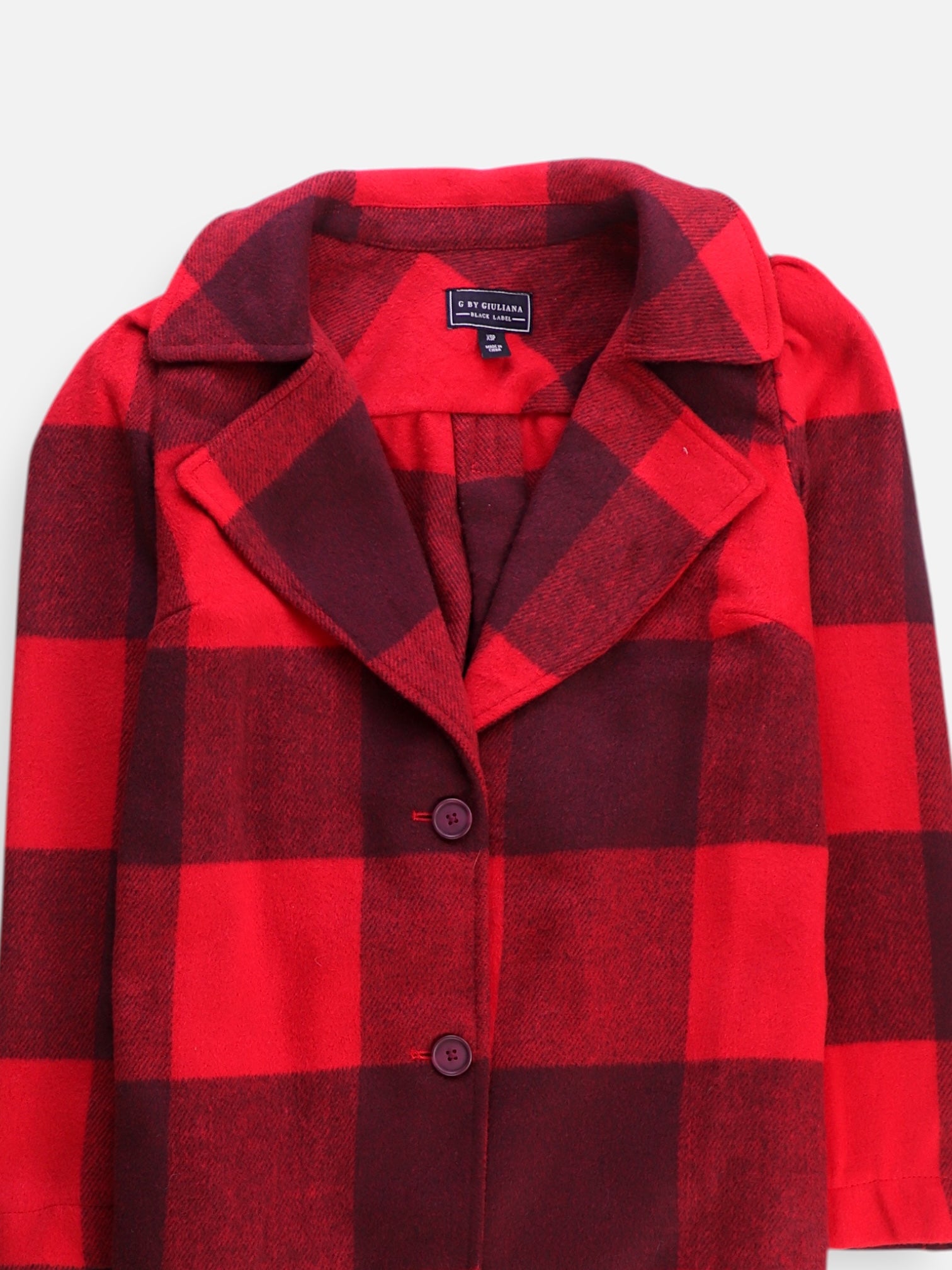 Abrigo Casual Plaid Types - Mujer - XS