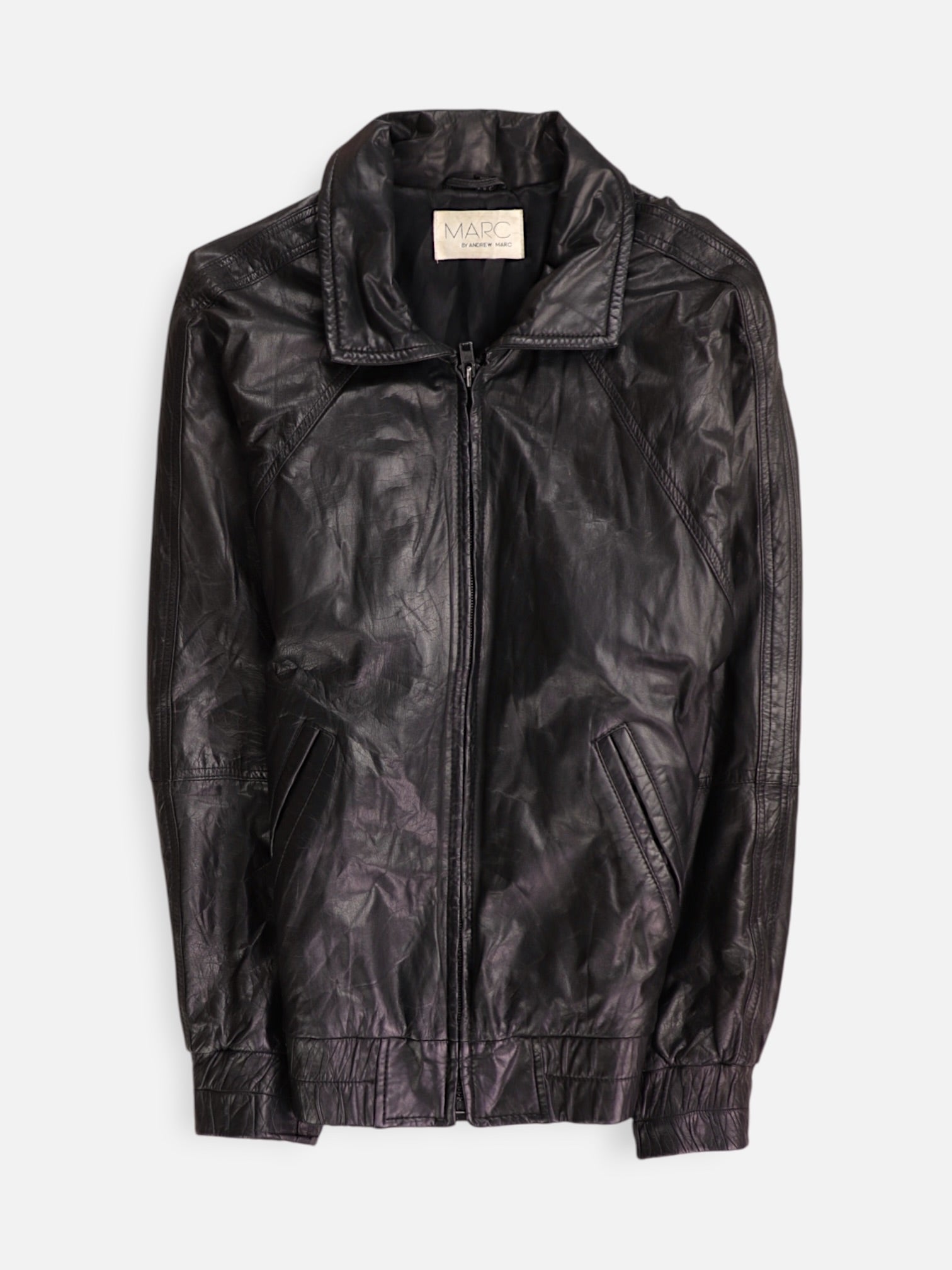 ANDREW MARC Chaqueta Motera Cuero - Hombre - Small