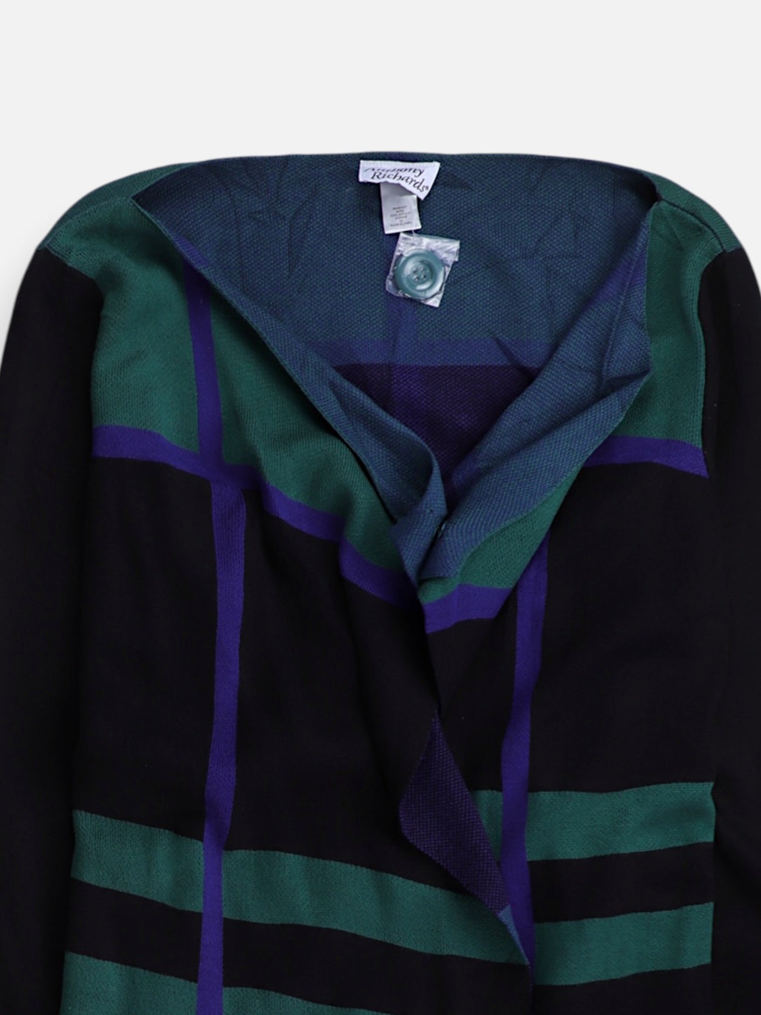 Sueter Cardigan Color Block - Mujer - 3XL