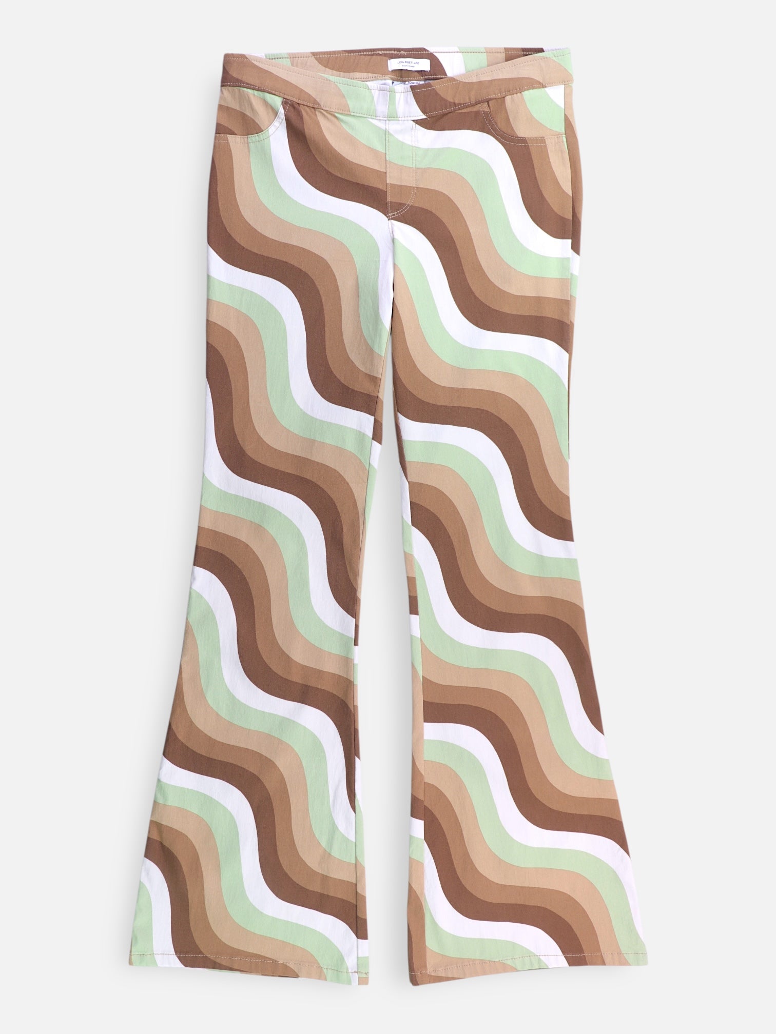 Pantalon Flare Fit Color Block - Mujer - Medium