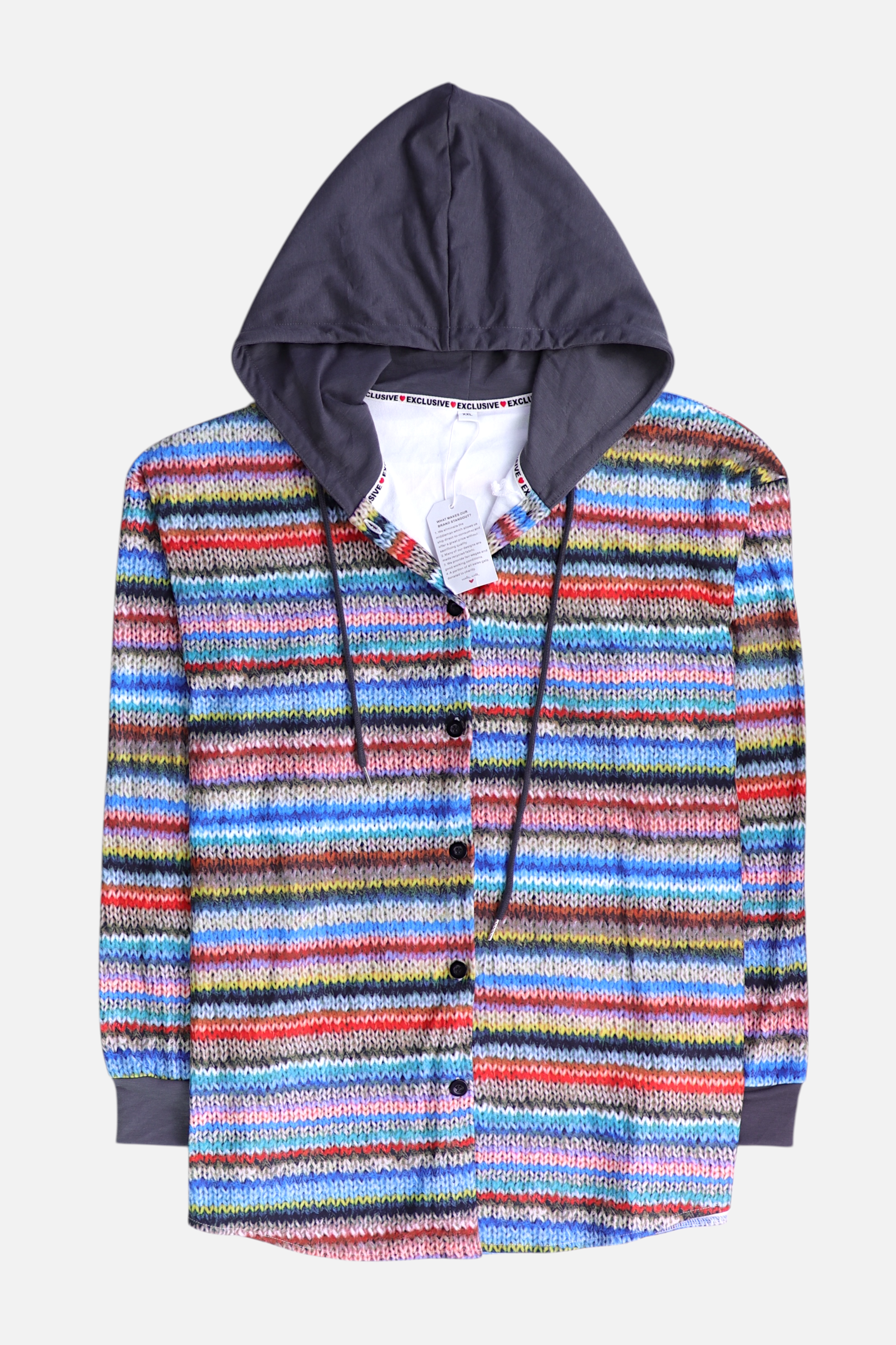 Sudadera Hoodie Color Block - Mujer - 2XL