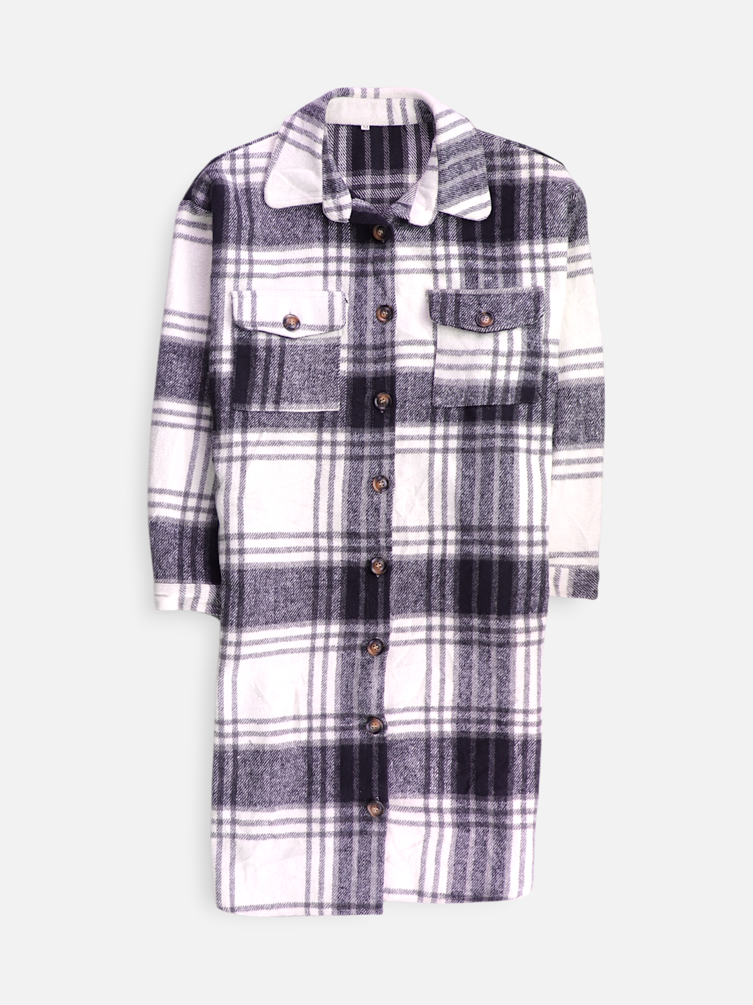 Chaqueta Sobrecamisa Largo - Mujer - Medium