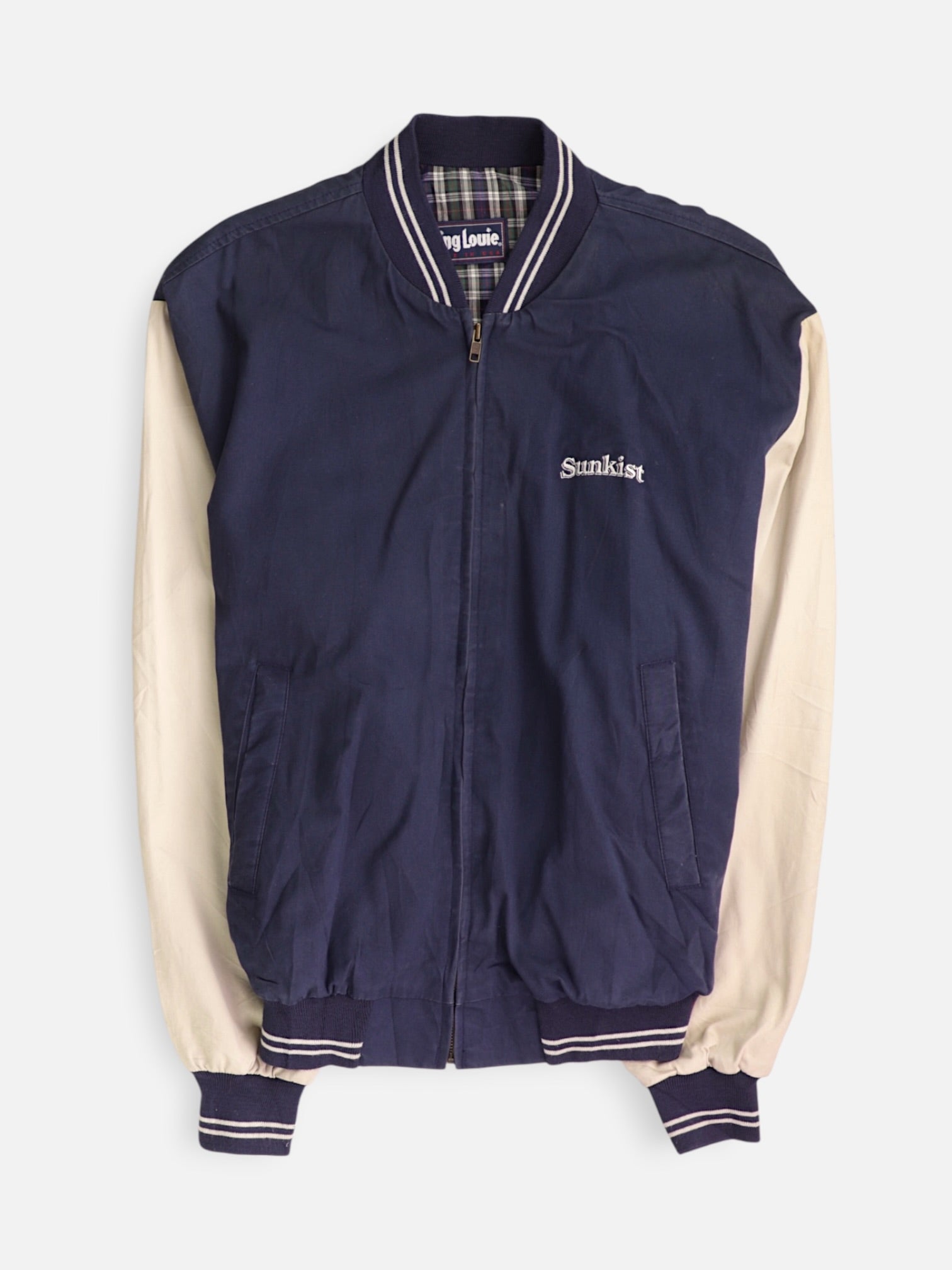 Chaqueta Bomber  Color Block - Hombre - Large