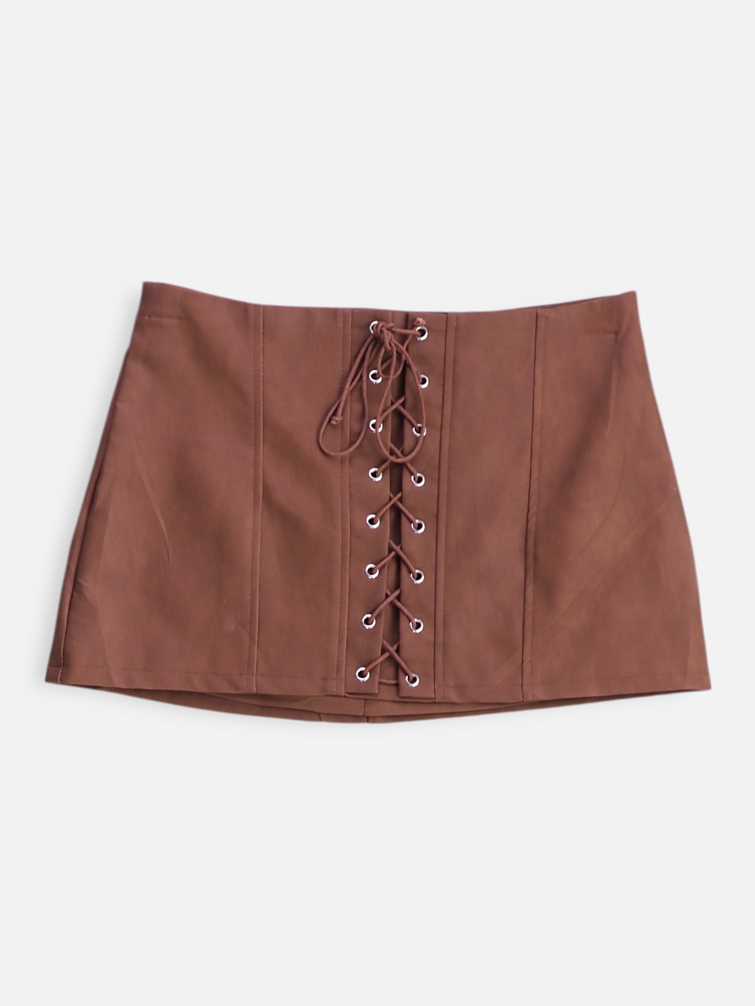 Forever 21 Falda Cuero - Mujer - Small