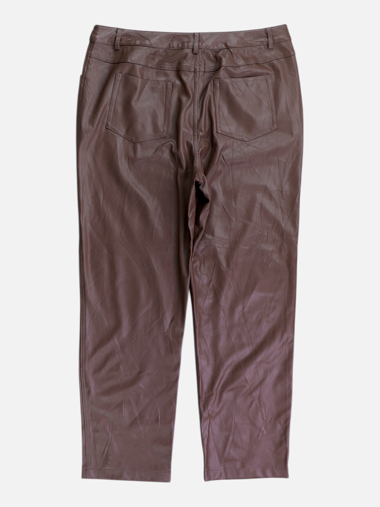 Pantalon Regular Fit Cuero - Mujer - 31'