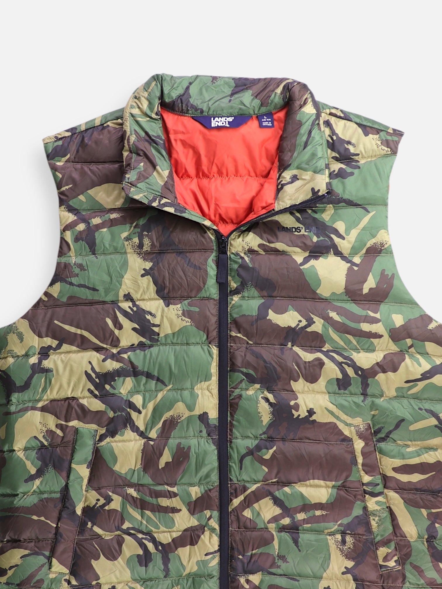 LANDS END Chaleco Impermeable - Hombre - Large