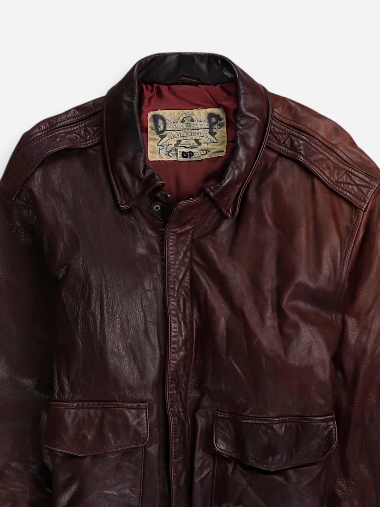 Banana Republic Chaqueta Aviator Cuero - Hombre - 44R
