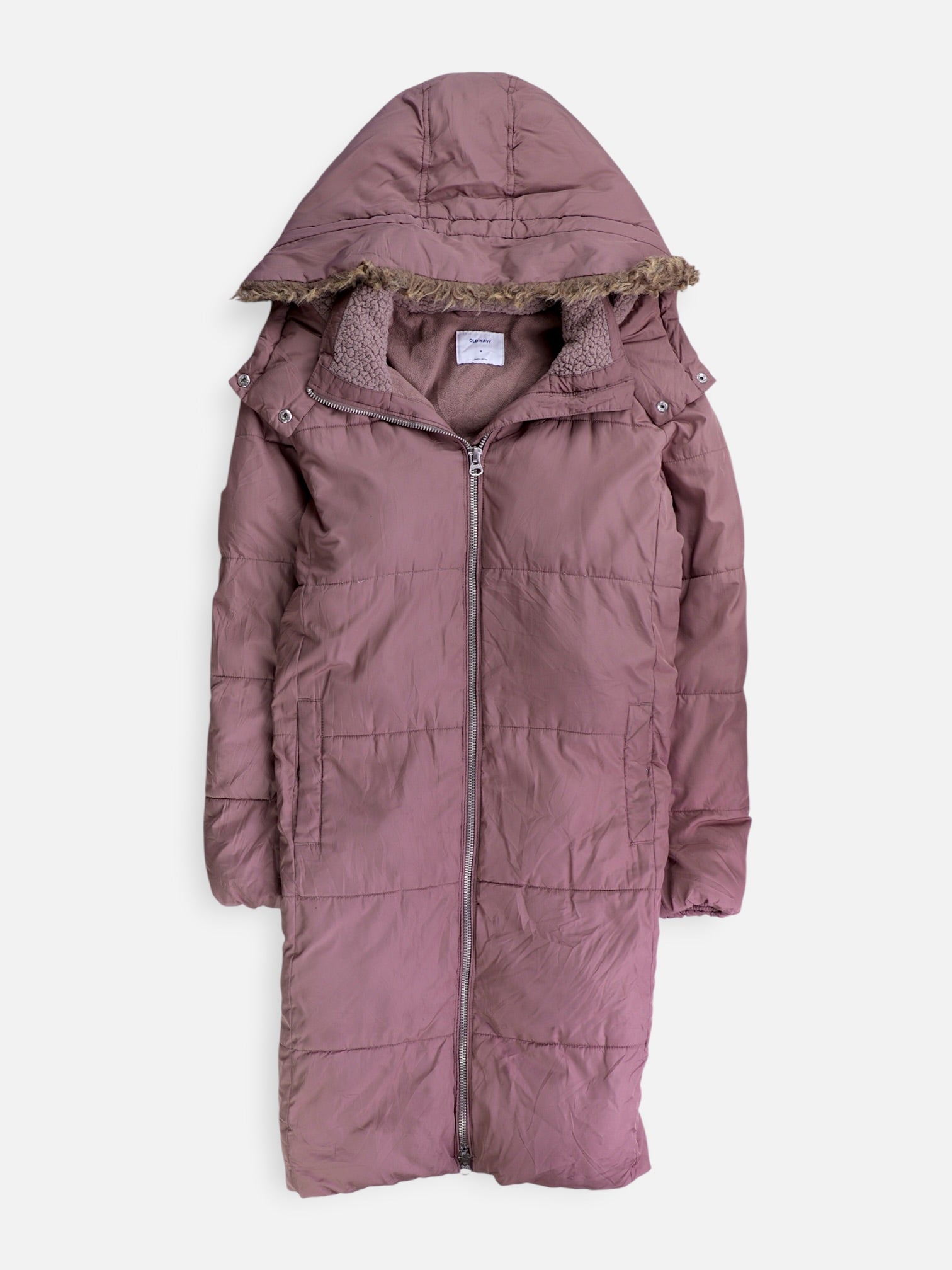 Old Navy Abrigo Impermeable Puffer - Mujer - Medium