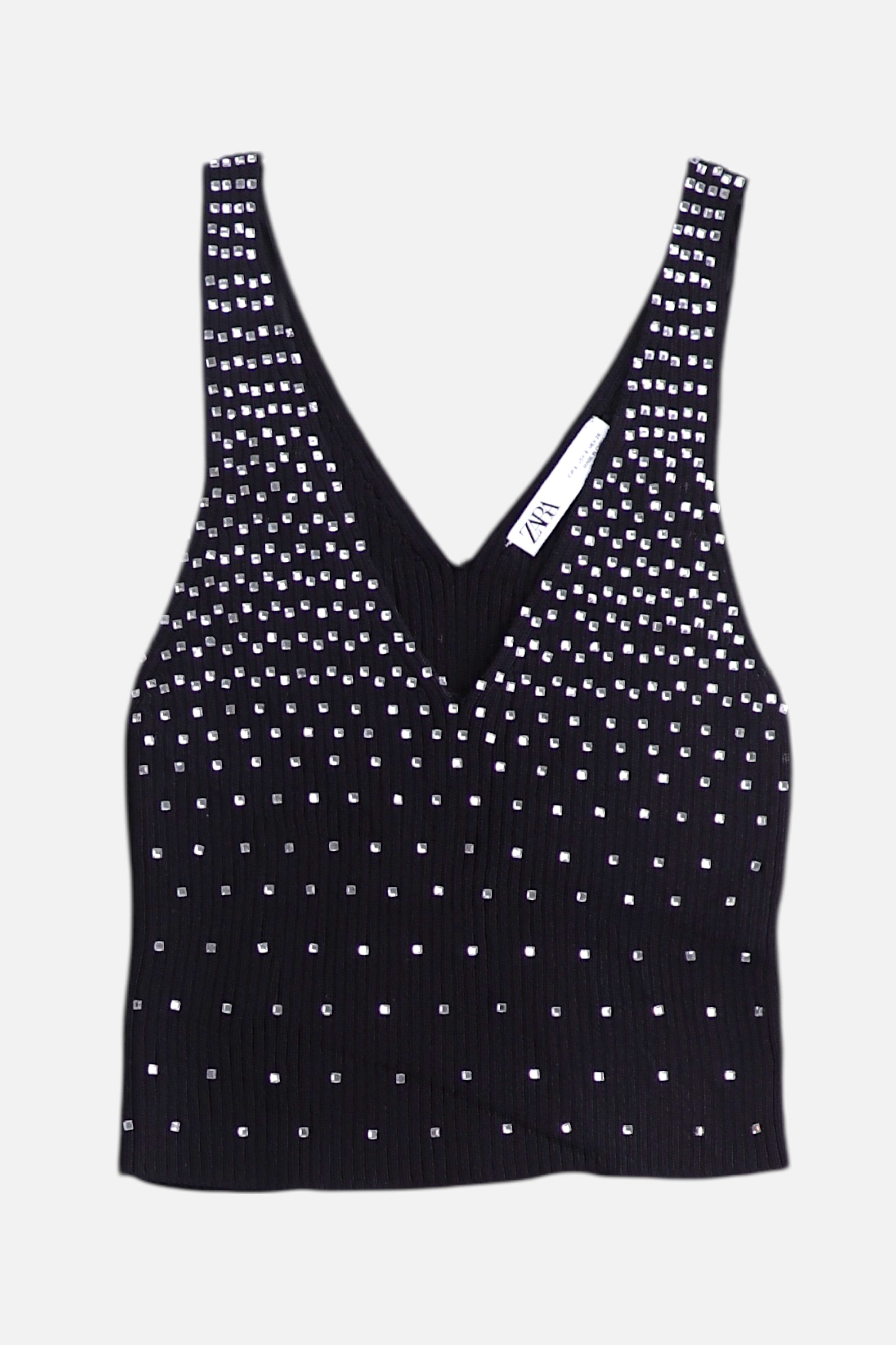 ZARA Blusa Crop Top - Mujer - Small