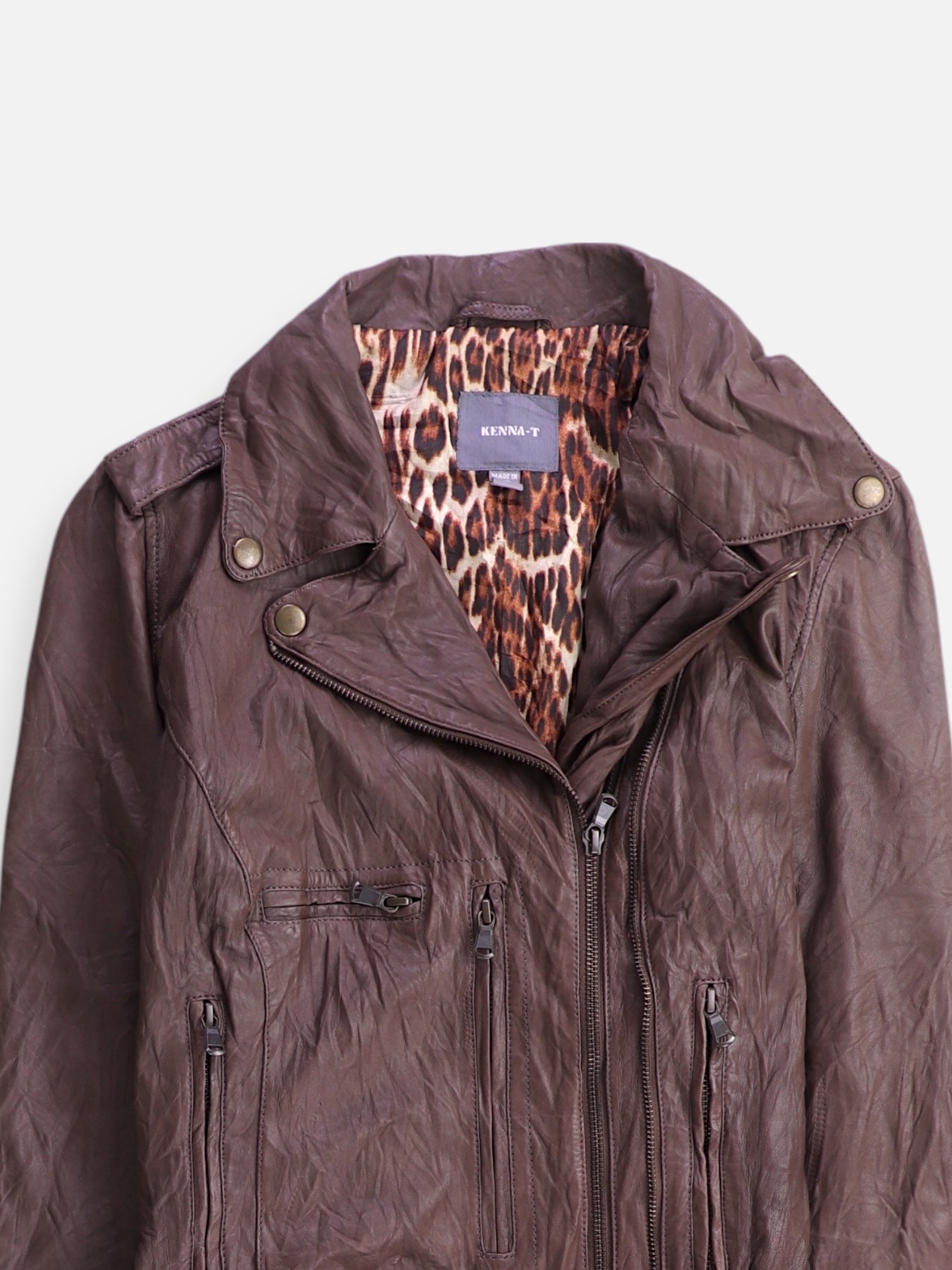 Chaqueta Casual Cuero - Mujer - Large