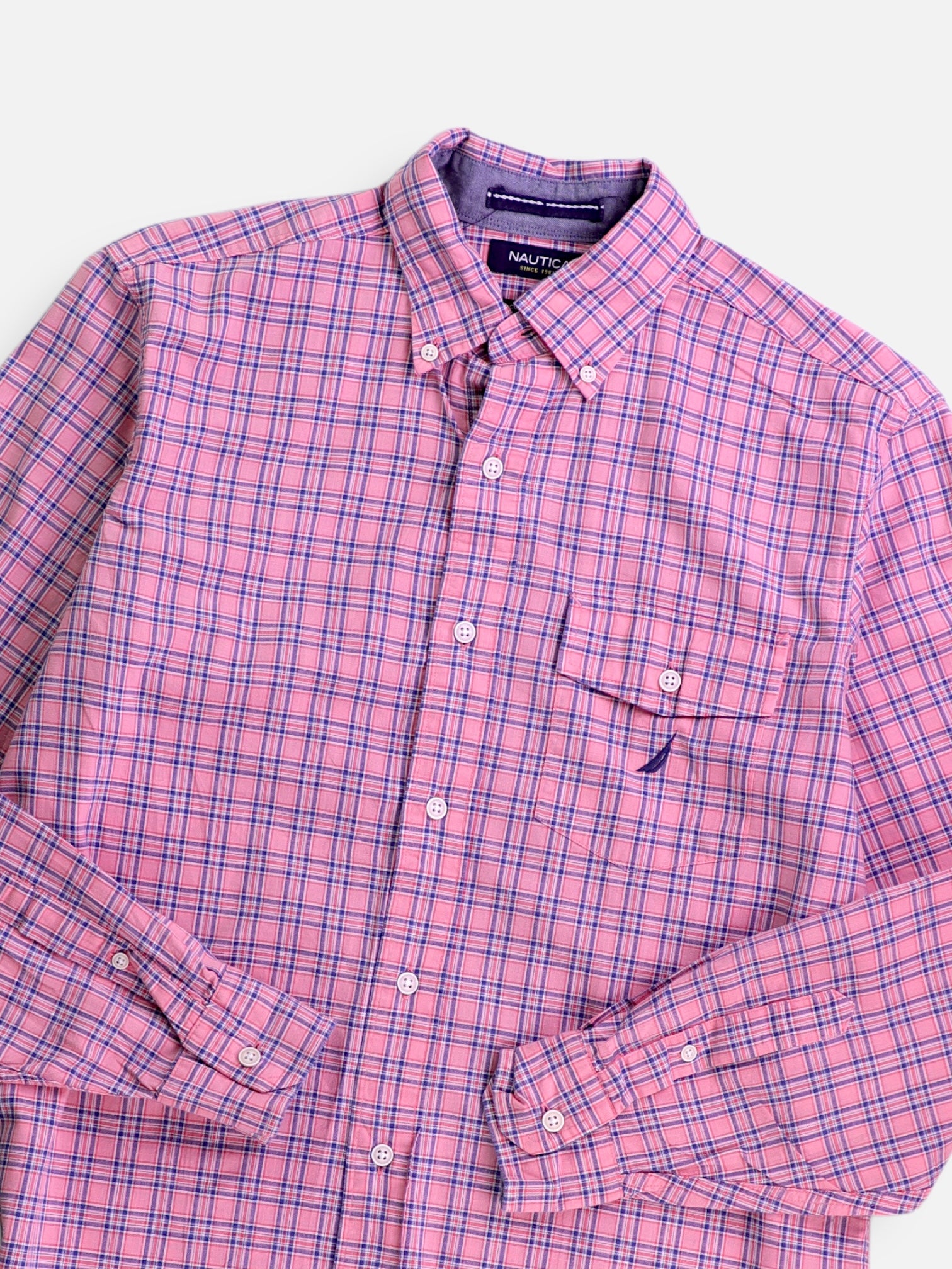 Nautica Camisa Casual - Hombre - Small