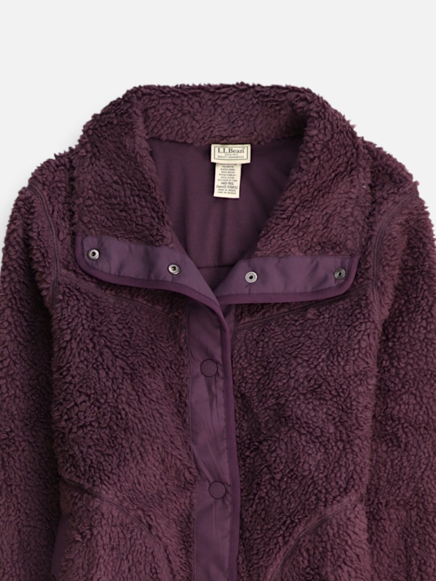 LL BEAN Sueter Fleece Teddy - Mujer - Medium