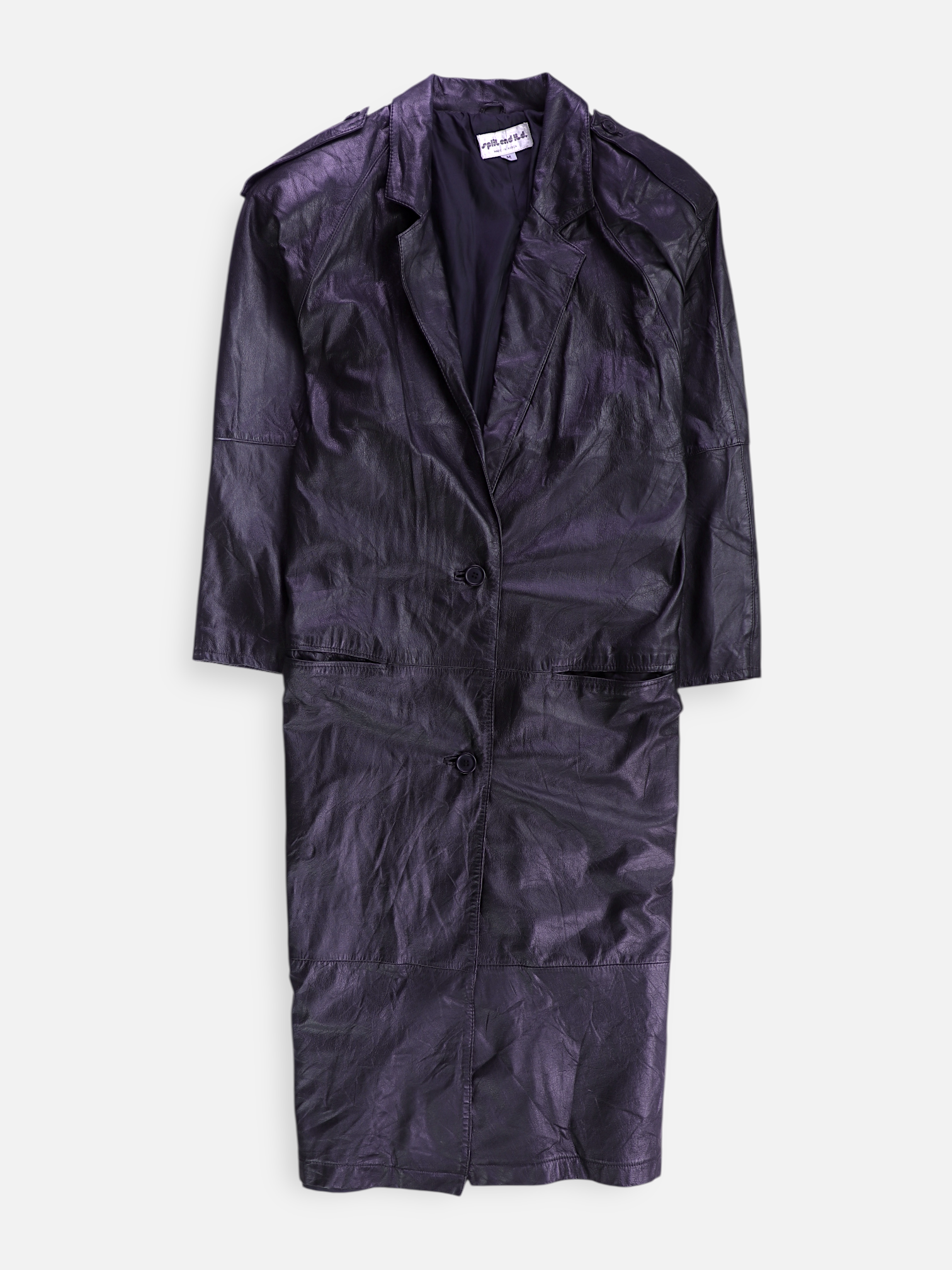 Abrigo Casual Cuero - Mujer - Medium