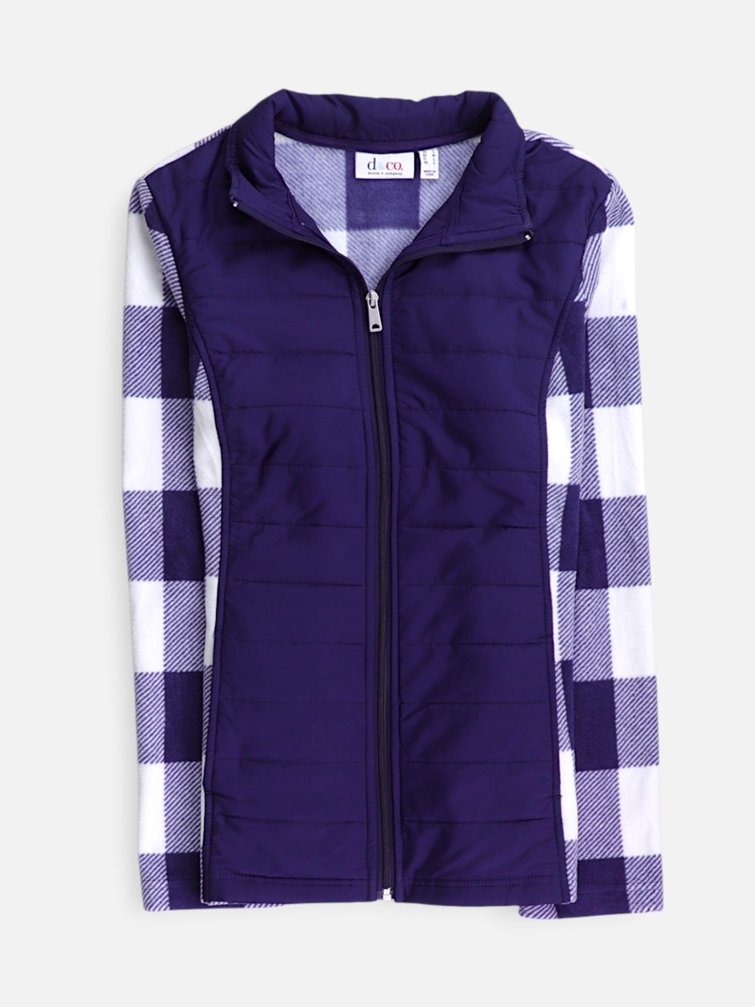 Sueter Fleece Color Block - Mujer - Large