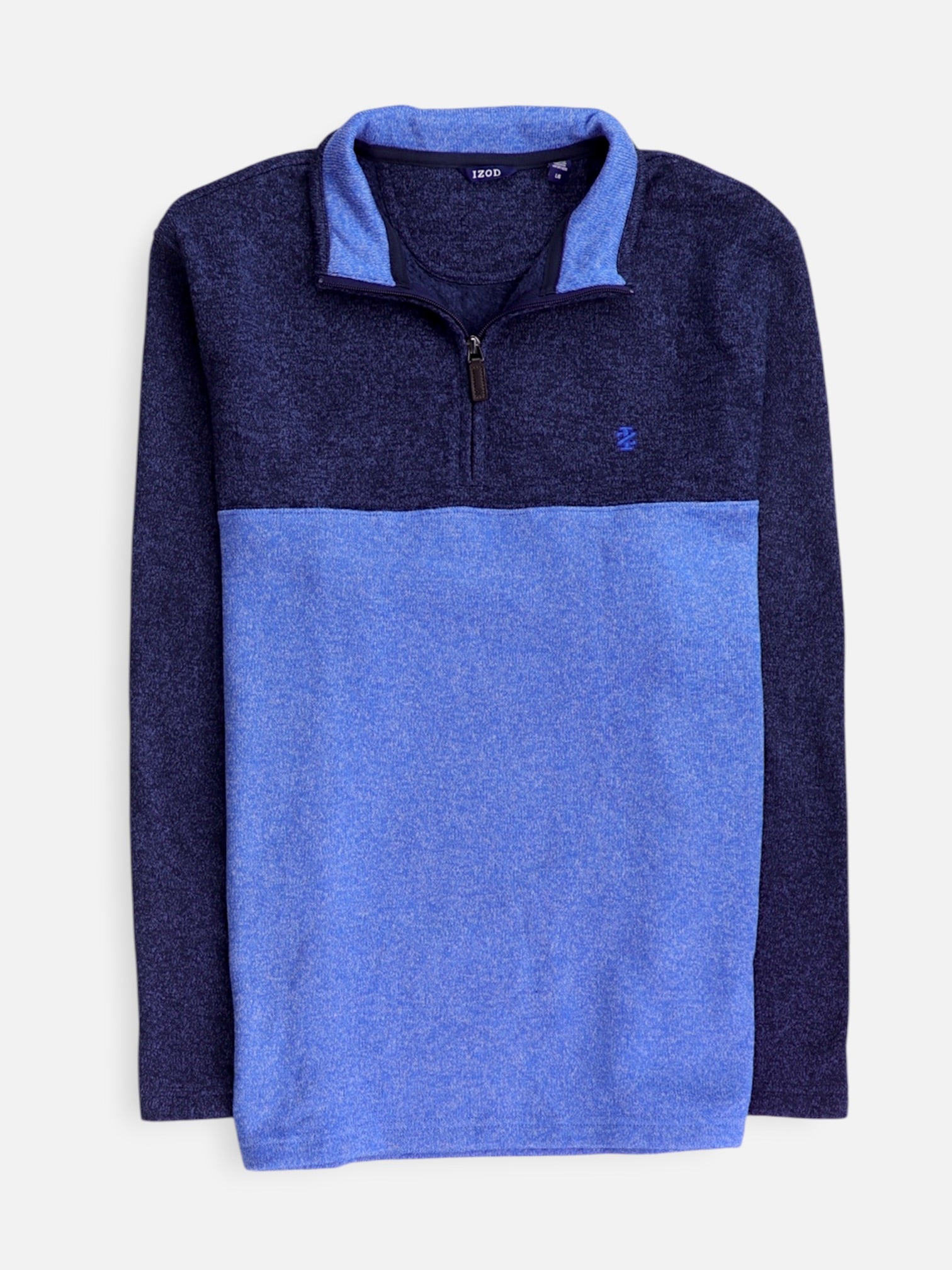 Izod Sueter Fleece Color Block - Hombre - Large