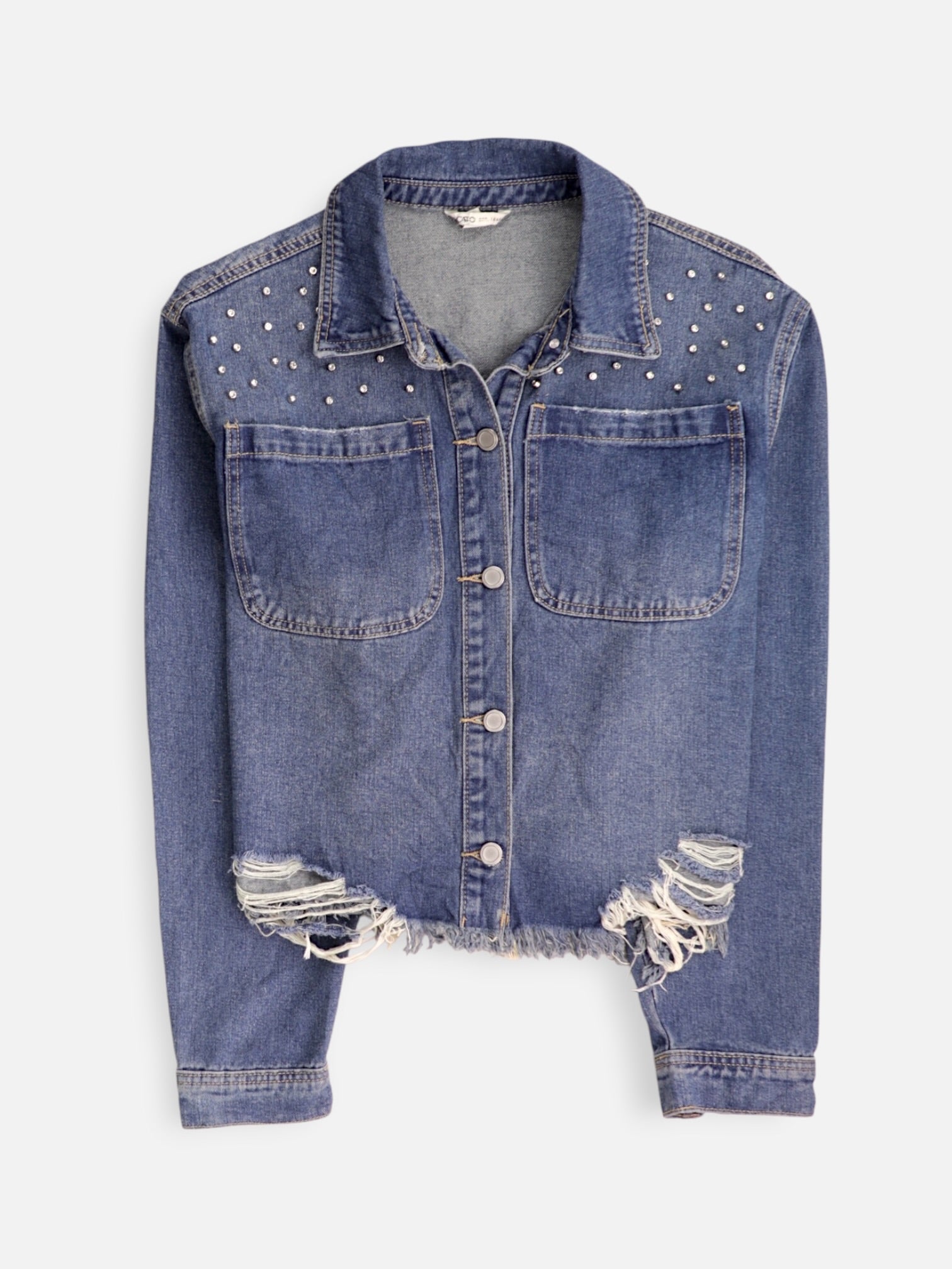 Chaqueta Denim  Crop Top - Mujer - XL
