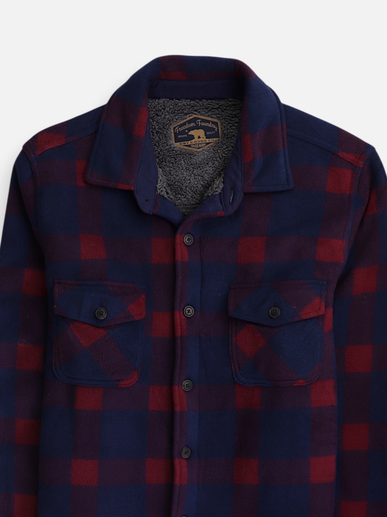 Chaqueta Sobrecamisa Color Block - Hombre - Large