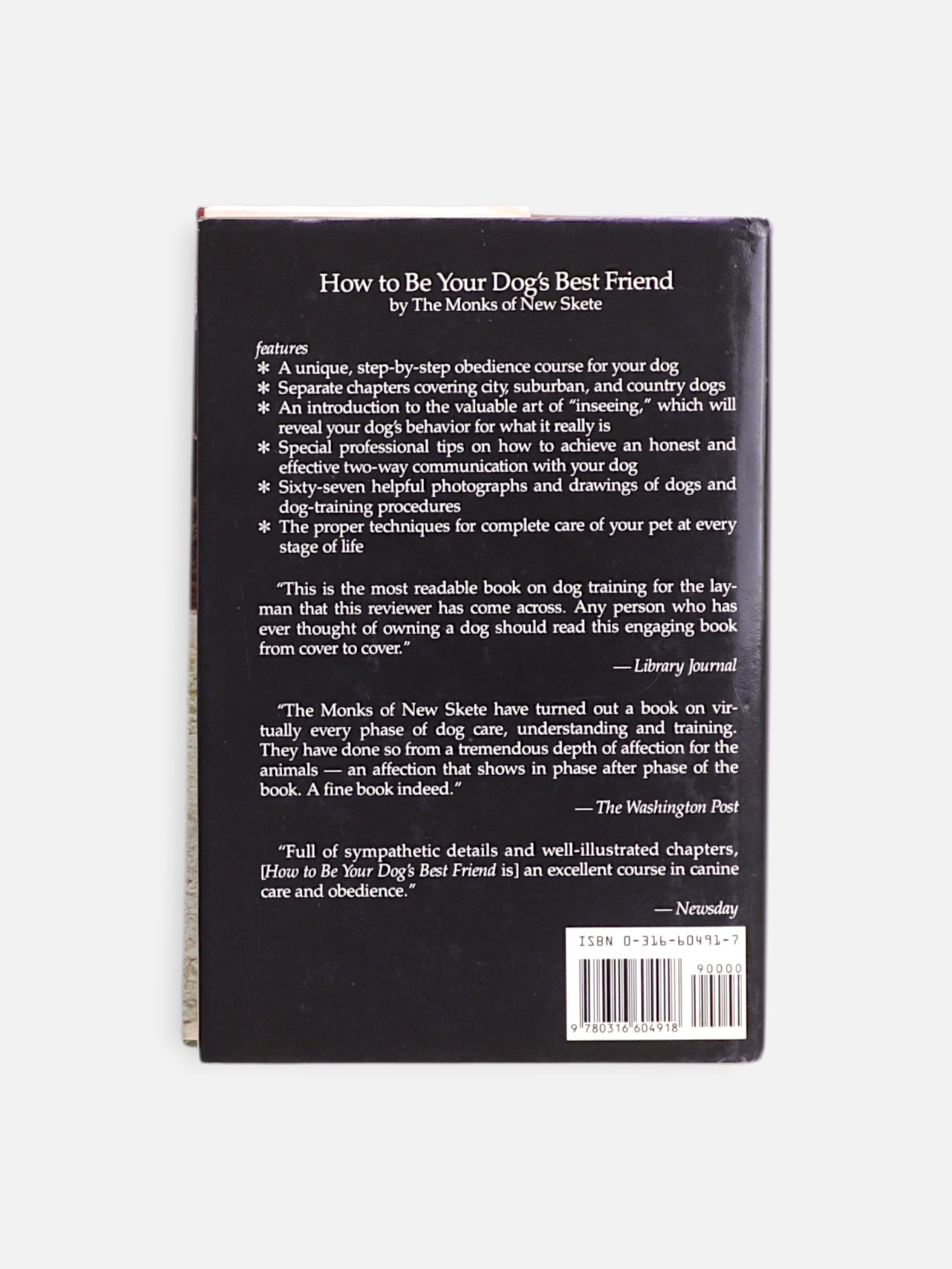 Libro The monks of the new skete HOW TO BE YOUR DOG’S BEST FRIEND a training Manual For Dog Owners  by Little, Brown and company
