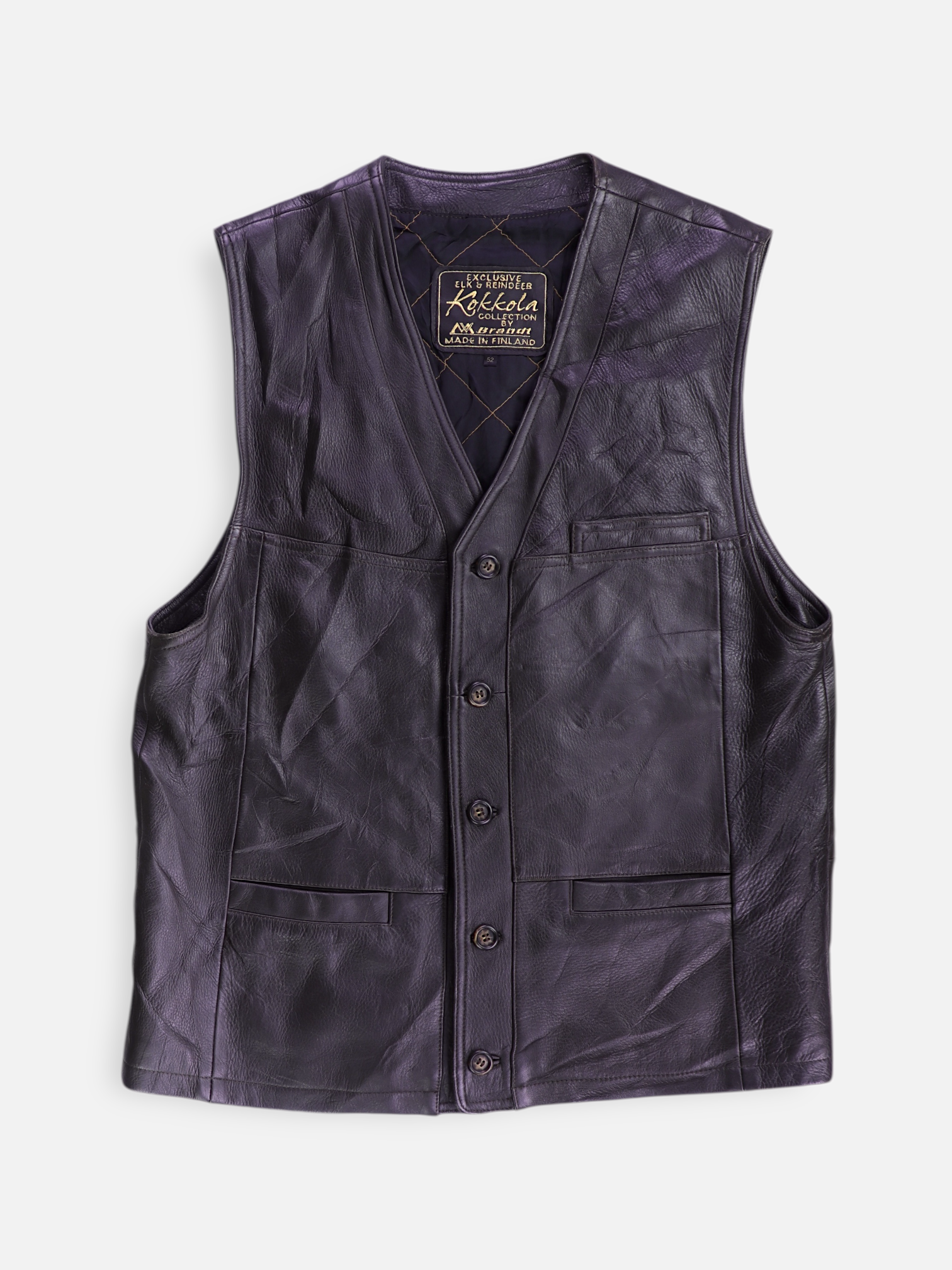 Chaleco Cuero - Hombre - 52