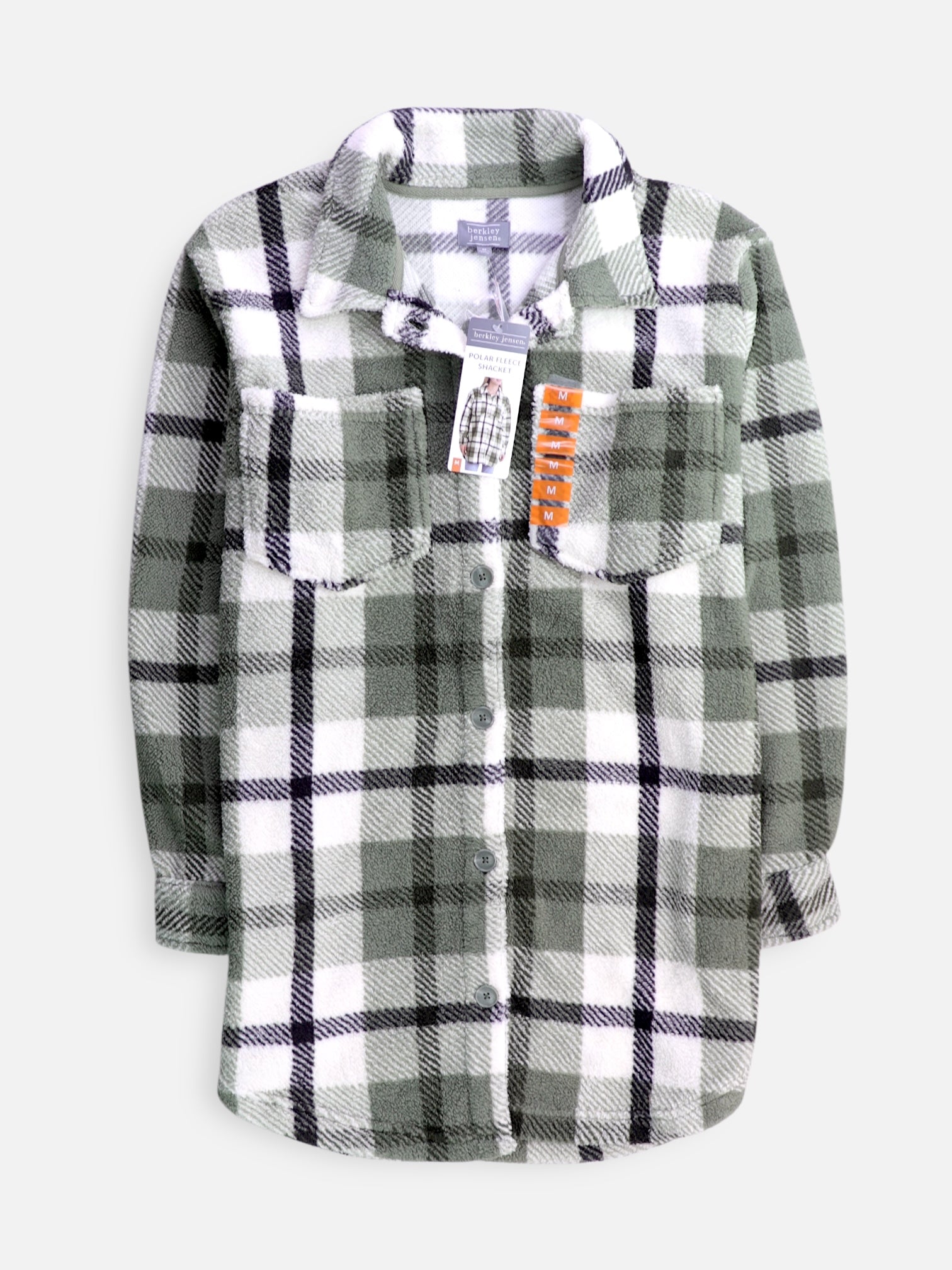 Chaqueta Sobrecamisa Color Block - Mujer - Medium