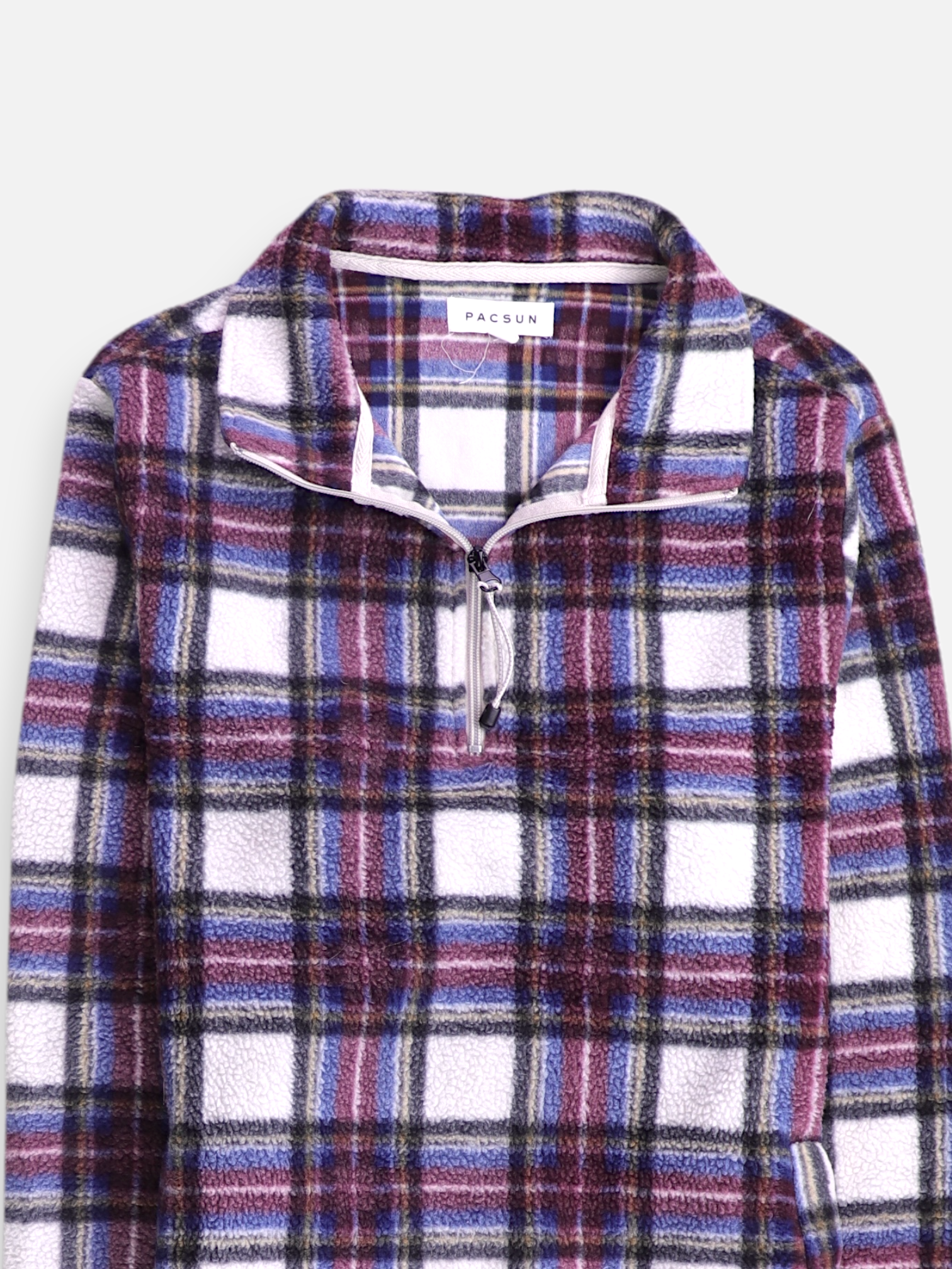 PACSUN Sueter Fleece Color Block - Mujer - Small