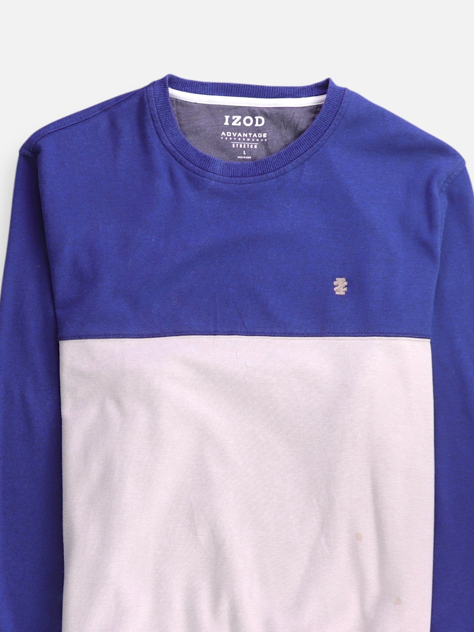 Izod Sudadera Sweatshirt Color Block - Hombre - Large