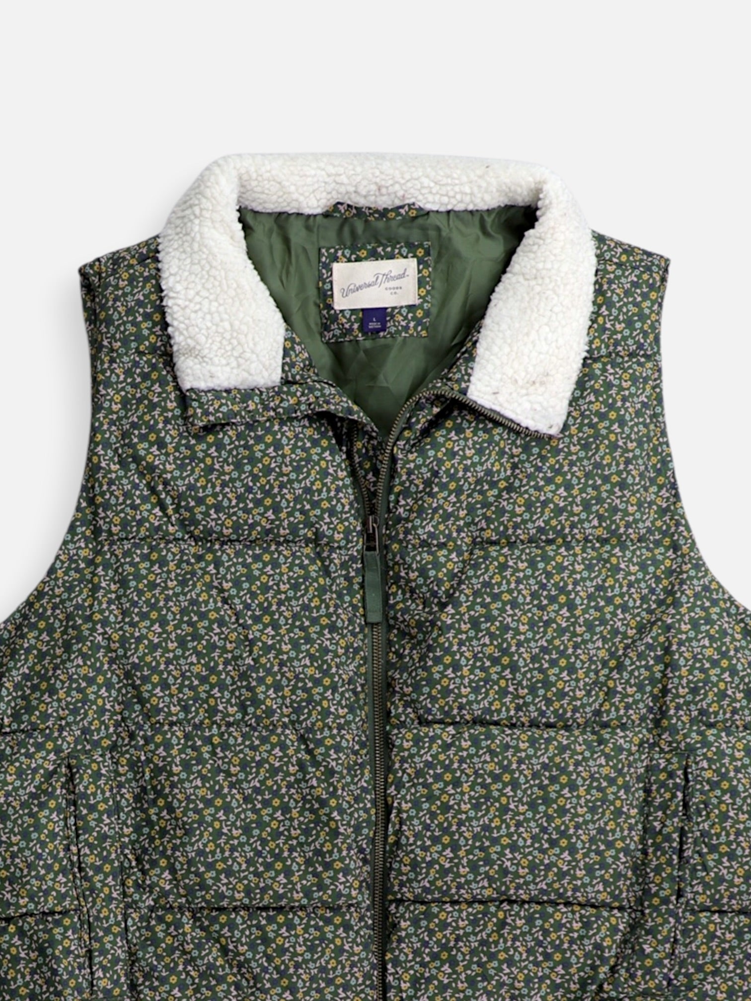 Universal Thread Chaleco Puffer - Mujer - Large
