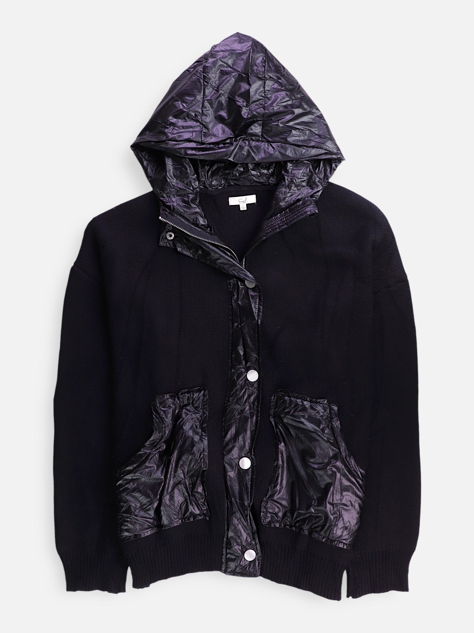 Sudadera Hoodie Knit - Mujer - Large