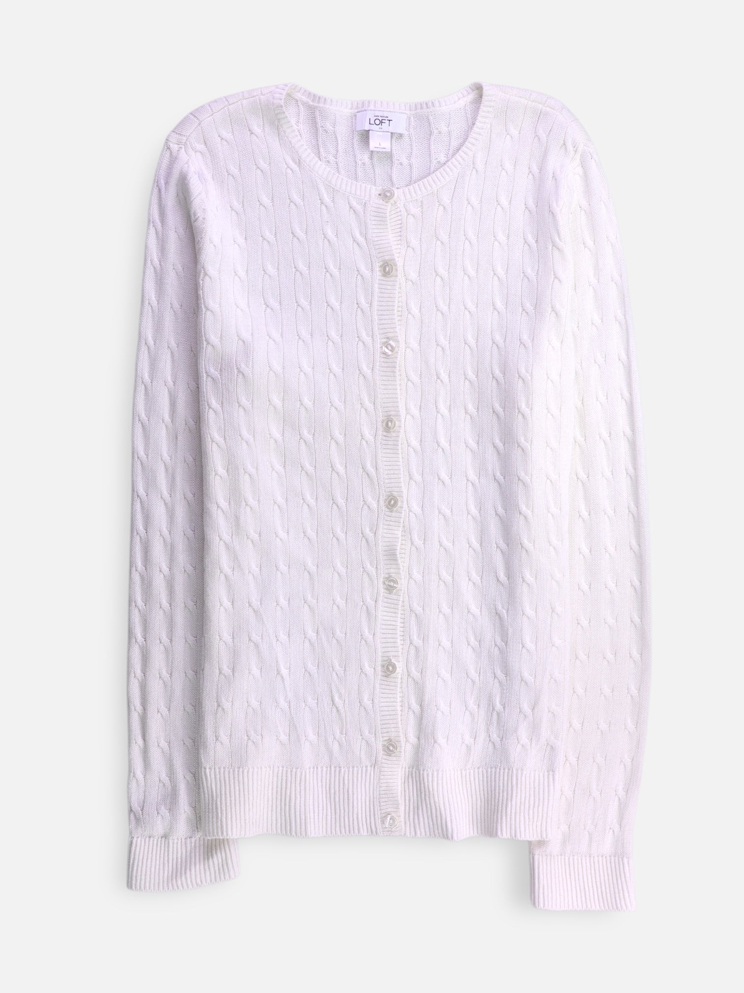 LOFT Sueter Cardigan Casual - Mujer - Large