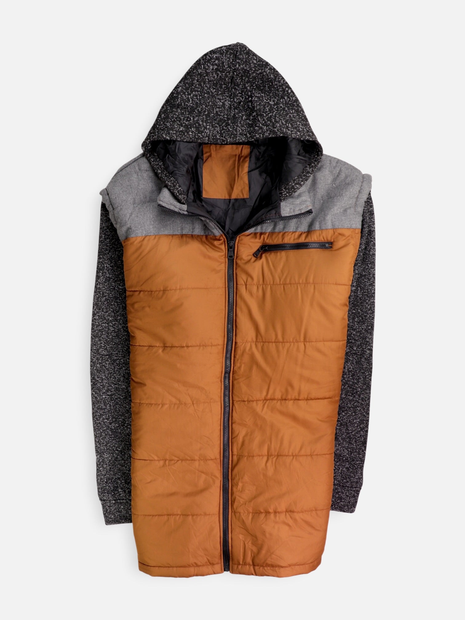 Chaqueta Puffer Color Block - Hombre - N/A