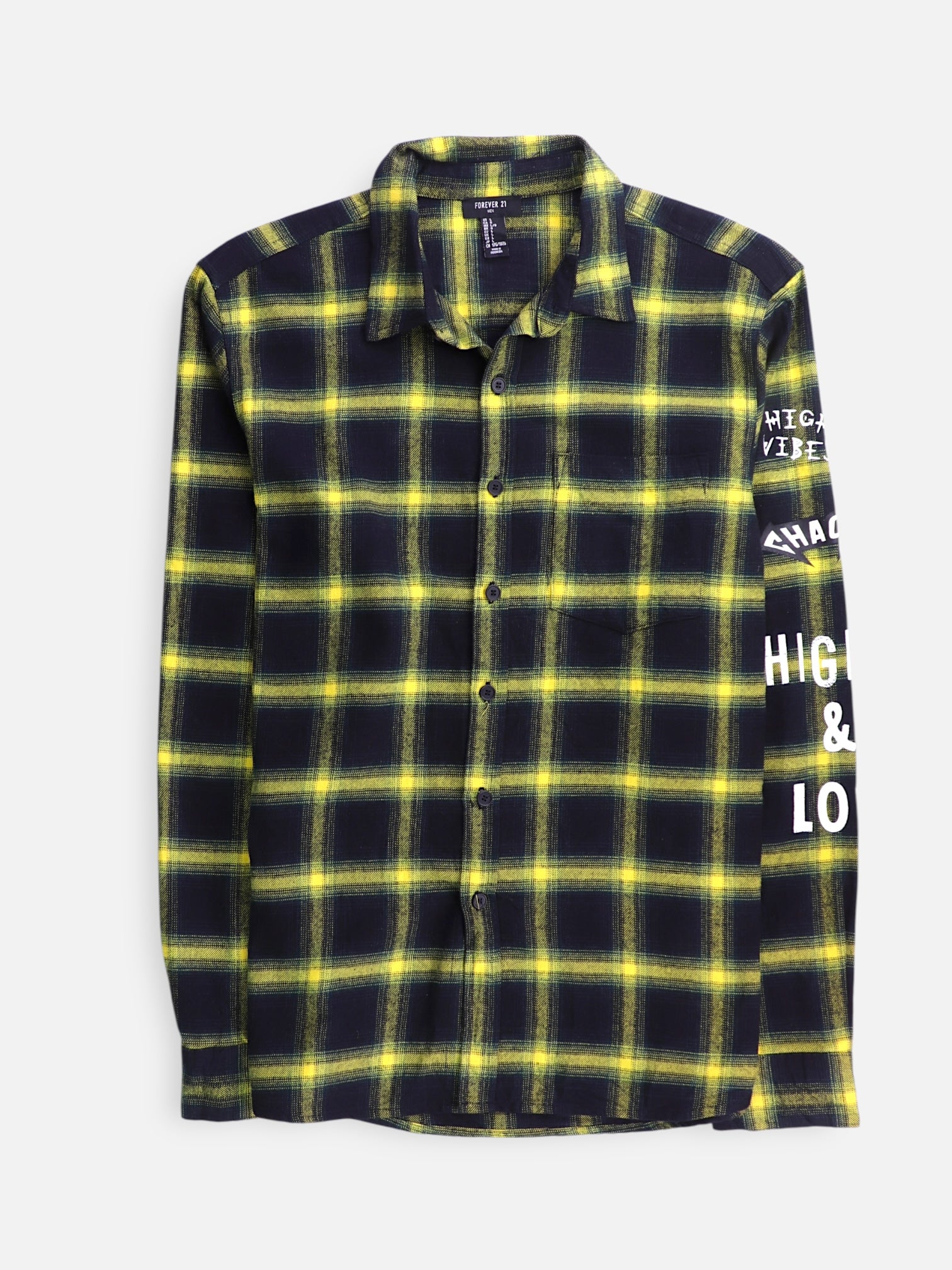 Forever 21 Camisa Casual - Hombre - Large