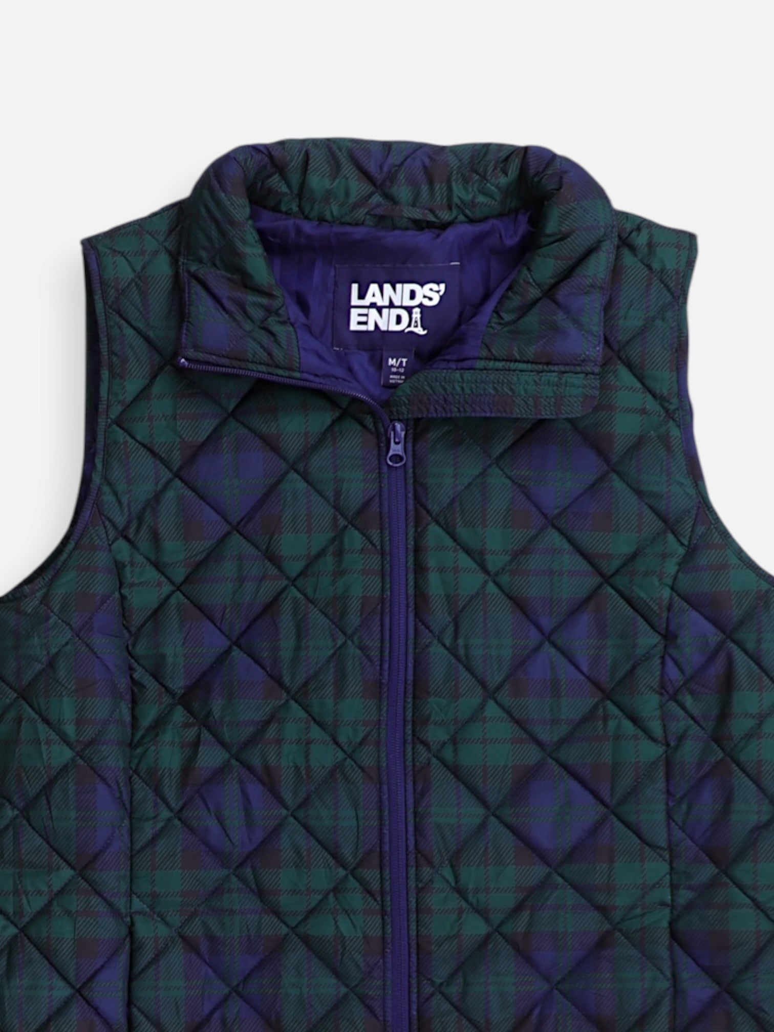 LANDS END Chaleco Puffer - Hombre - Medium