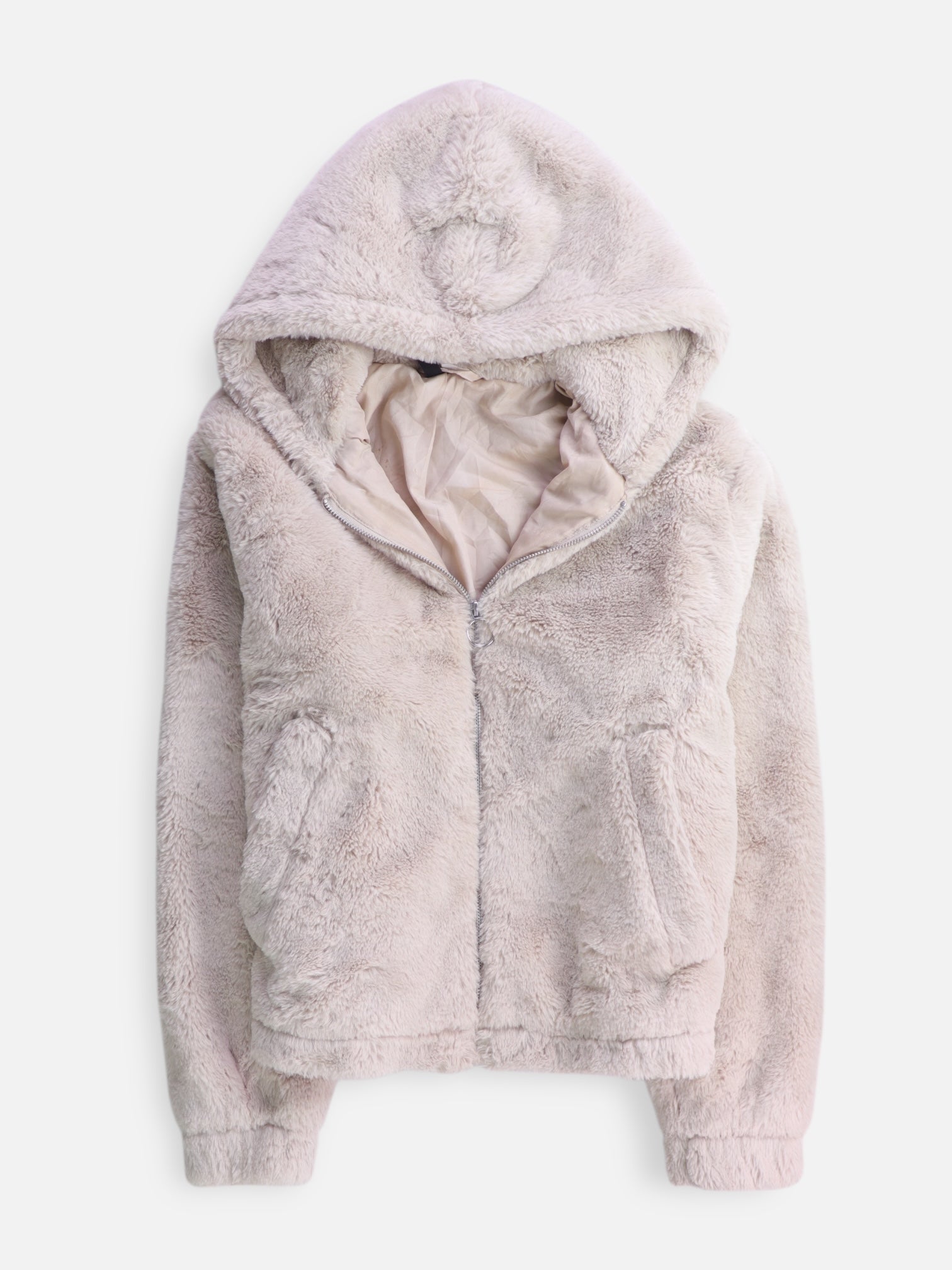 H&M Chaqueta Casual Teddy - Mujer - Medium