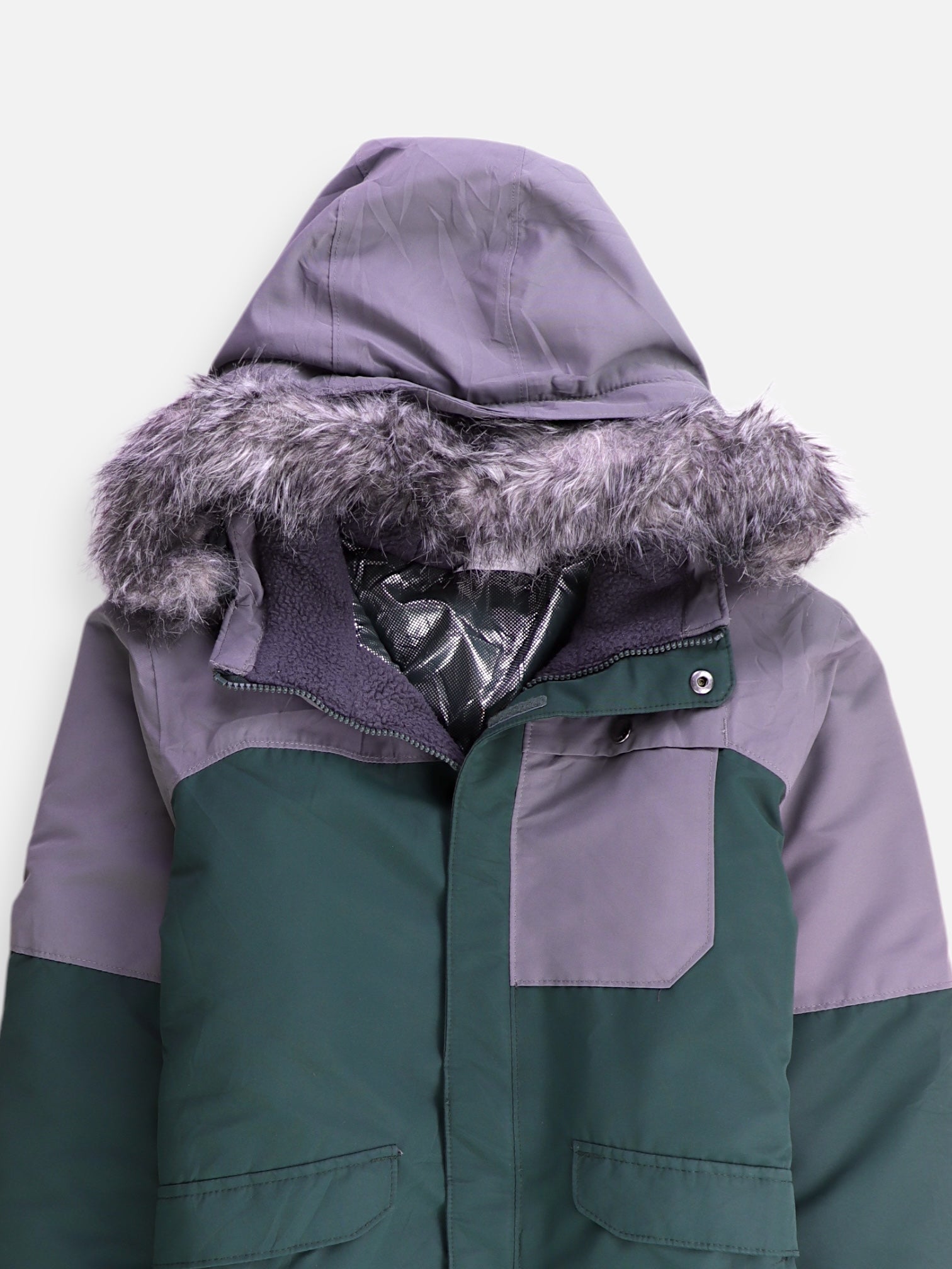 Columbia Chaqueta Impermeable Color Block - Niño - Large - 14-16Y (Años)