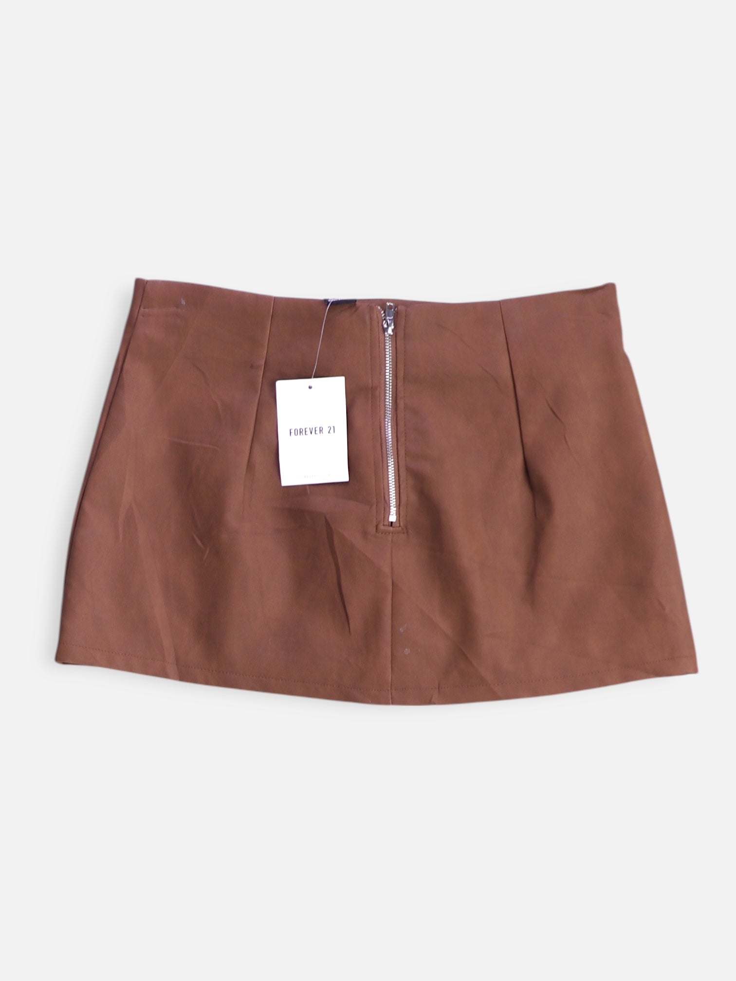 Forever 21 Falda Cuero - Mujer - Small