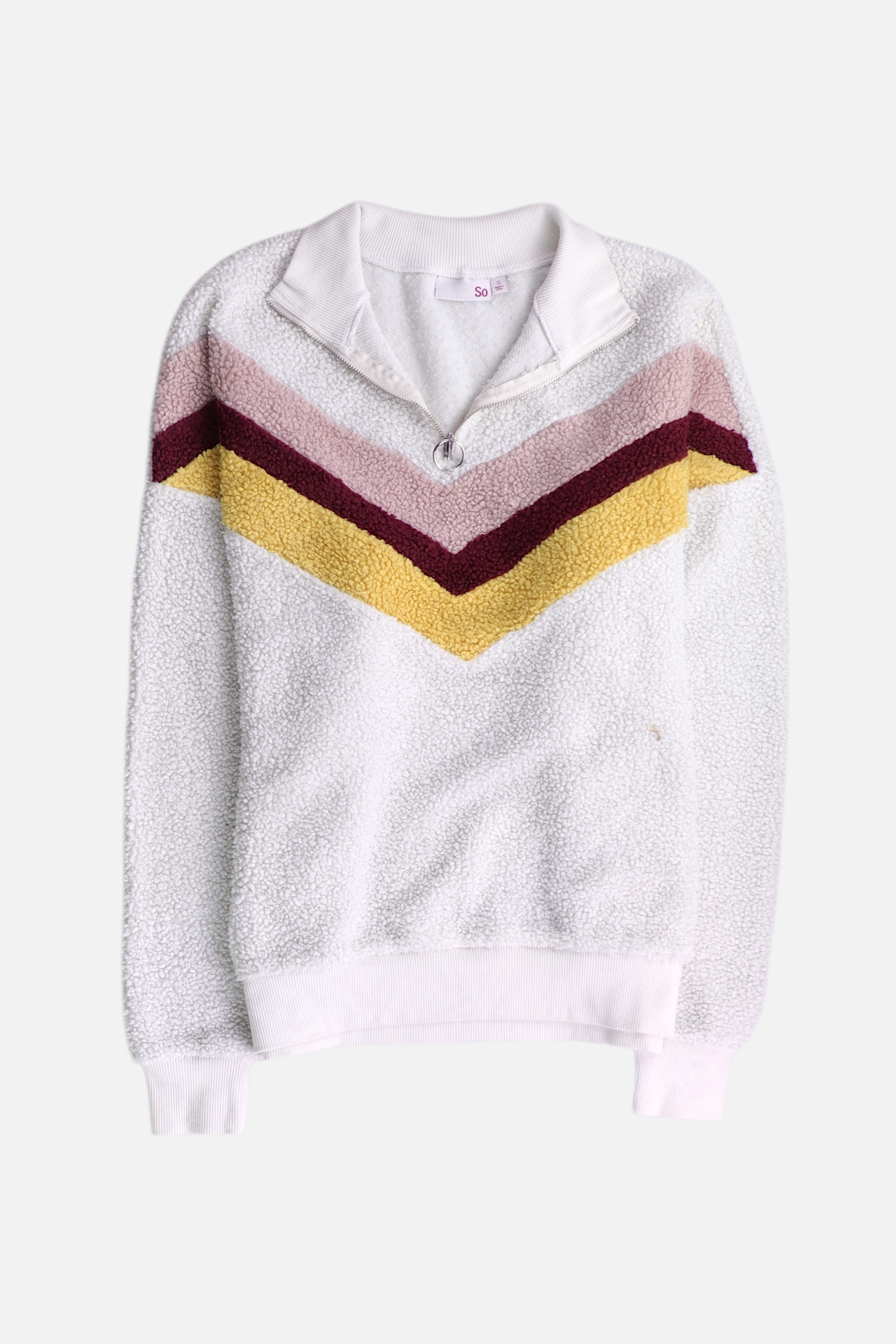 Sudadera Fleece Color Block - Mujer - Small