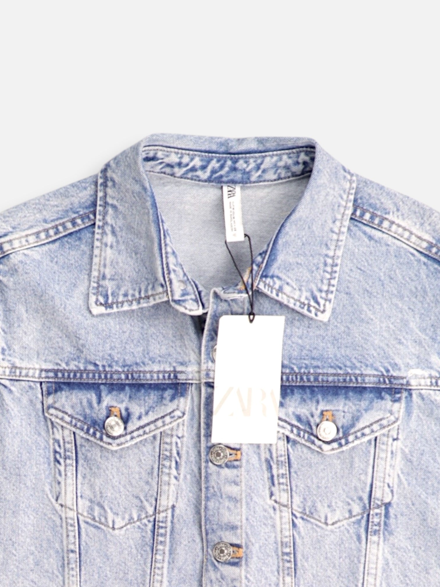 ZARA Chaleco Denim - Mujer - Medium