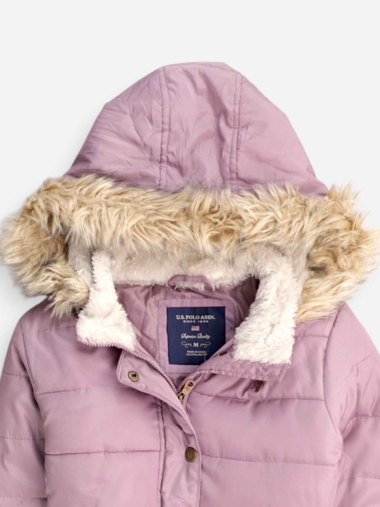 US Polo ASSN Chaqueta Puffer Impermeable - Mujer - Medium