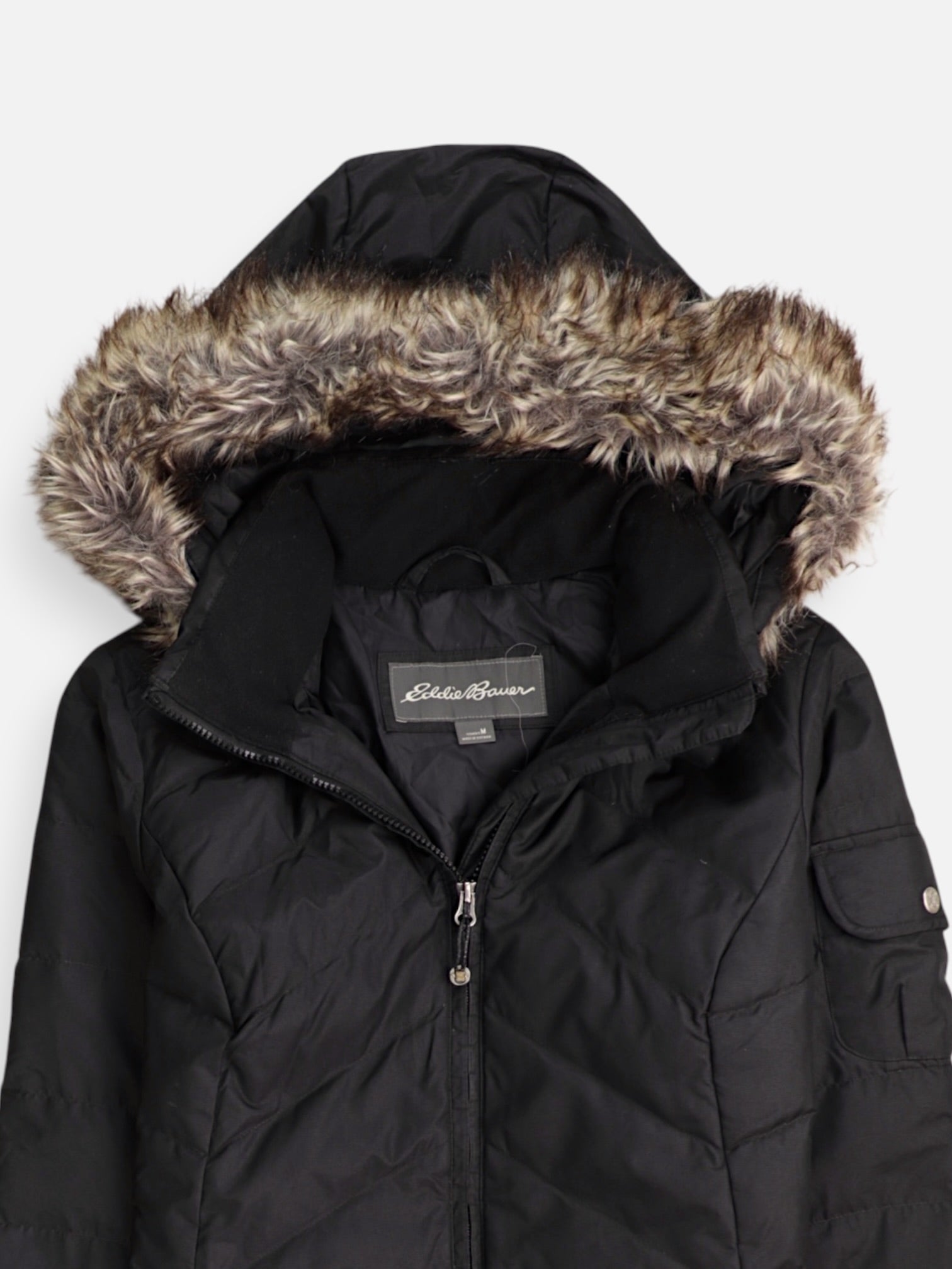 Eddie Bauer Abrigo Impermeable Puffer - Mujer - Medium
