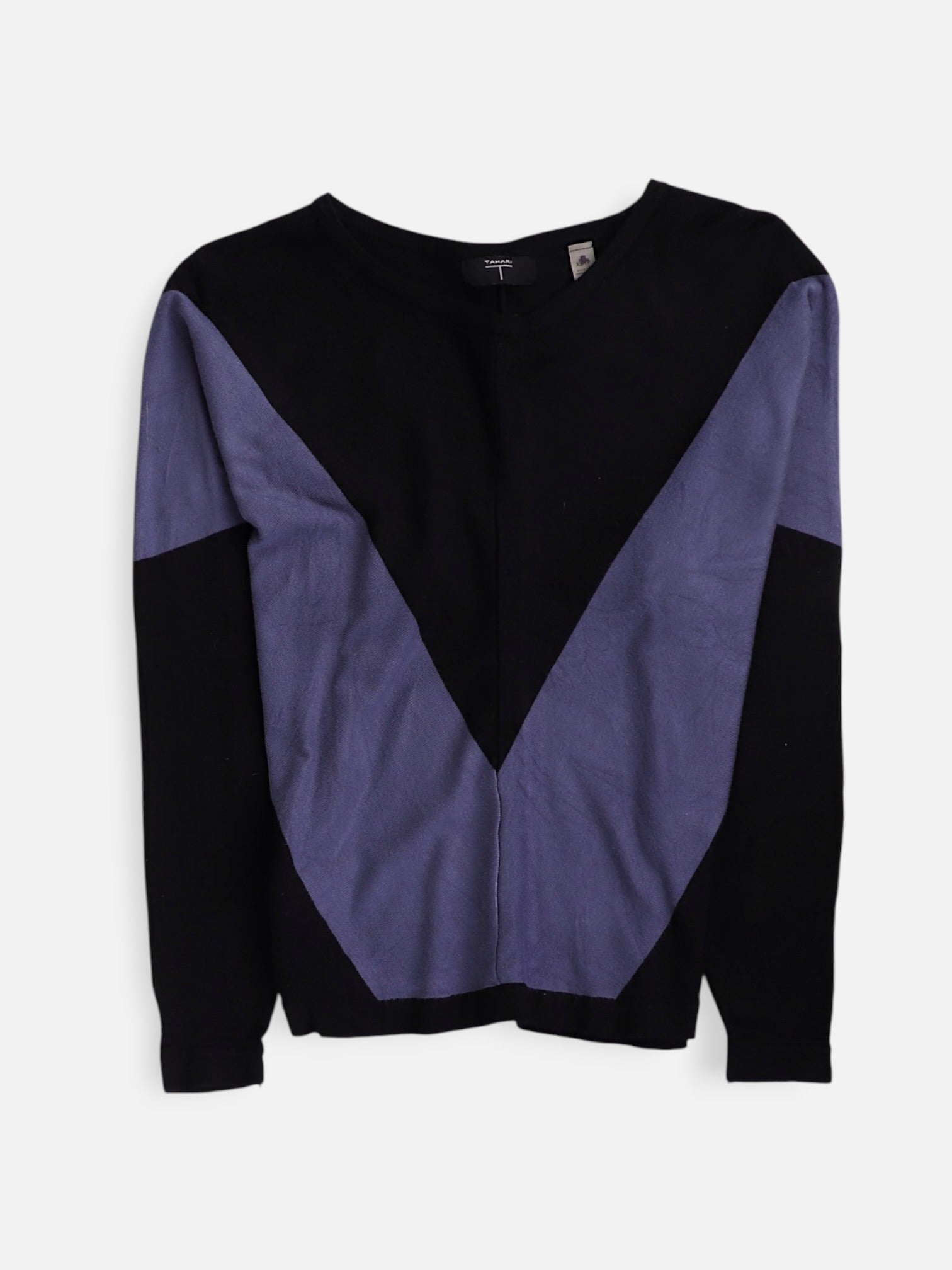 TAHARI Blusa Color Block - Mujer - XS