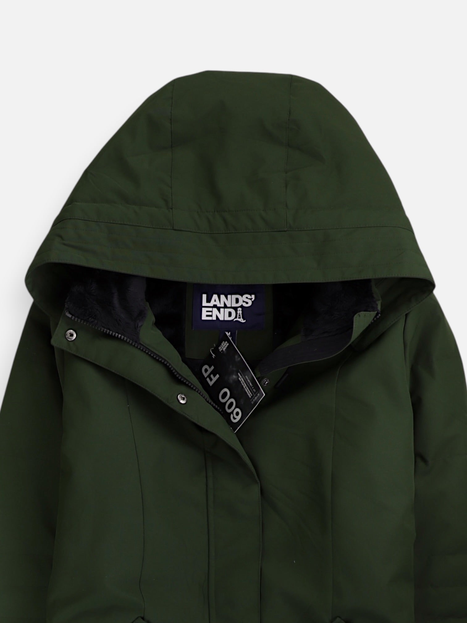 LANDS END Abrigo Casual Impermeable - Hombre - Medium