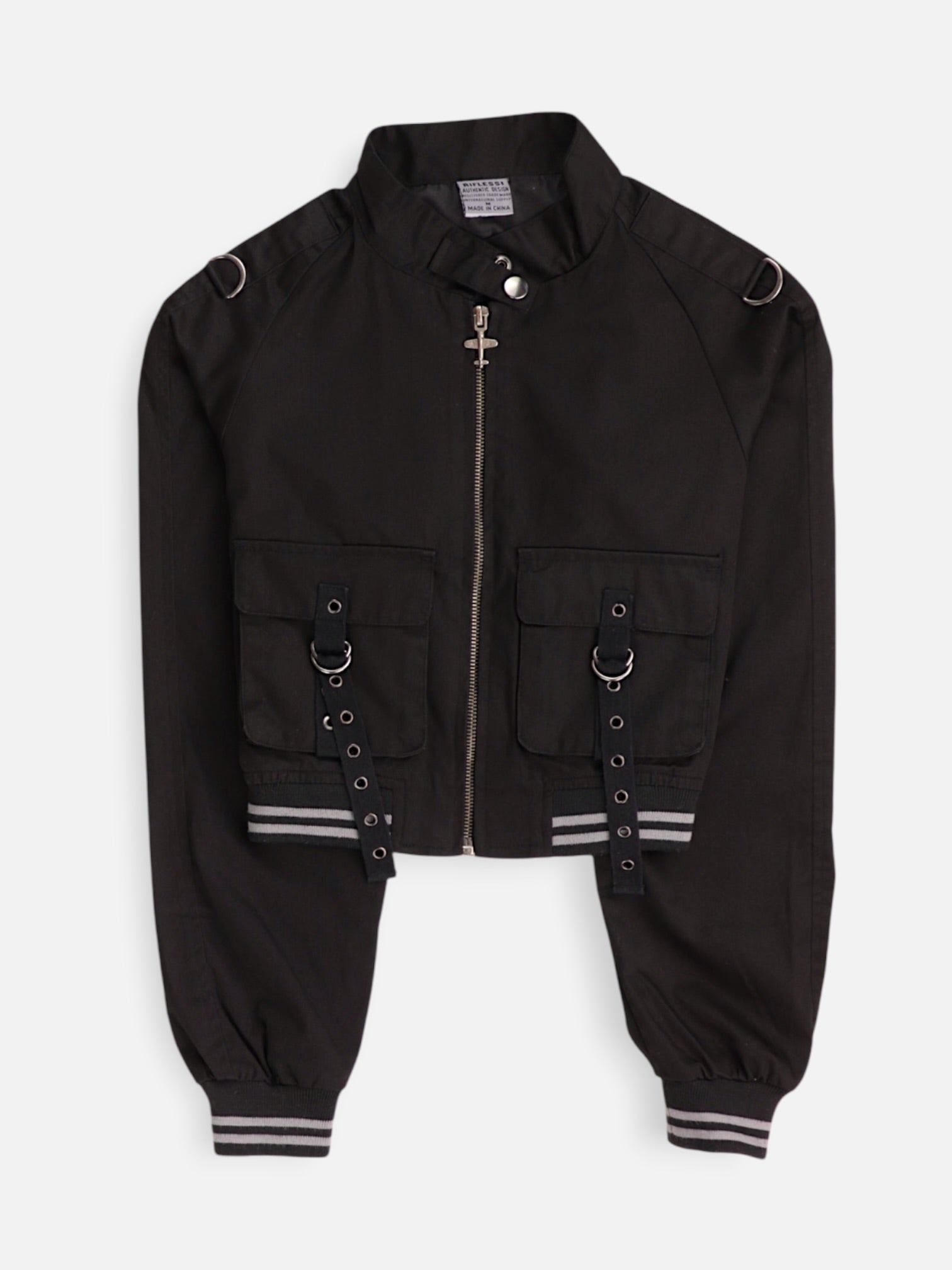 Chaqueta Casual Crop Top - Mujer - Medium